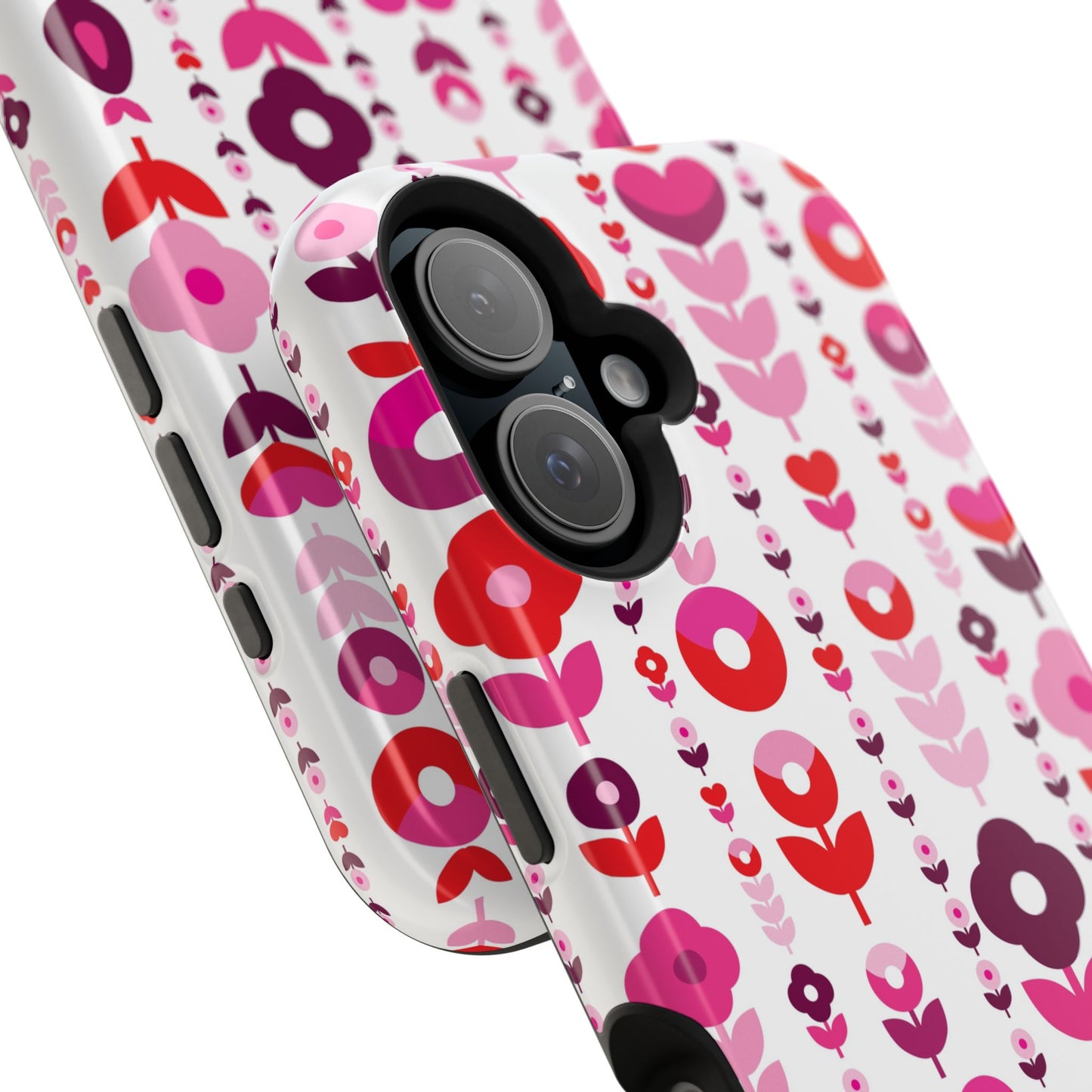 Floral Phone Case for iPhone & Samsung – Colorful Impact-Resistant Cover, Gift for Her