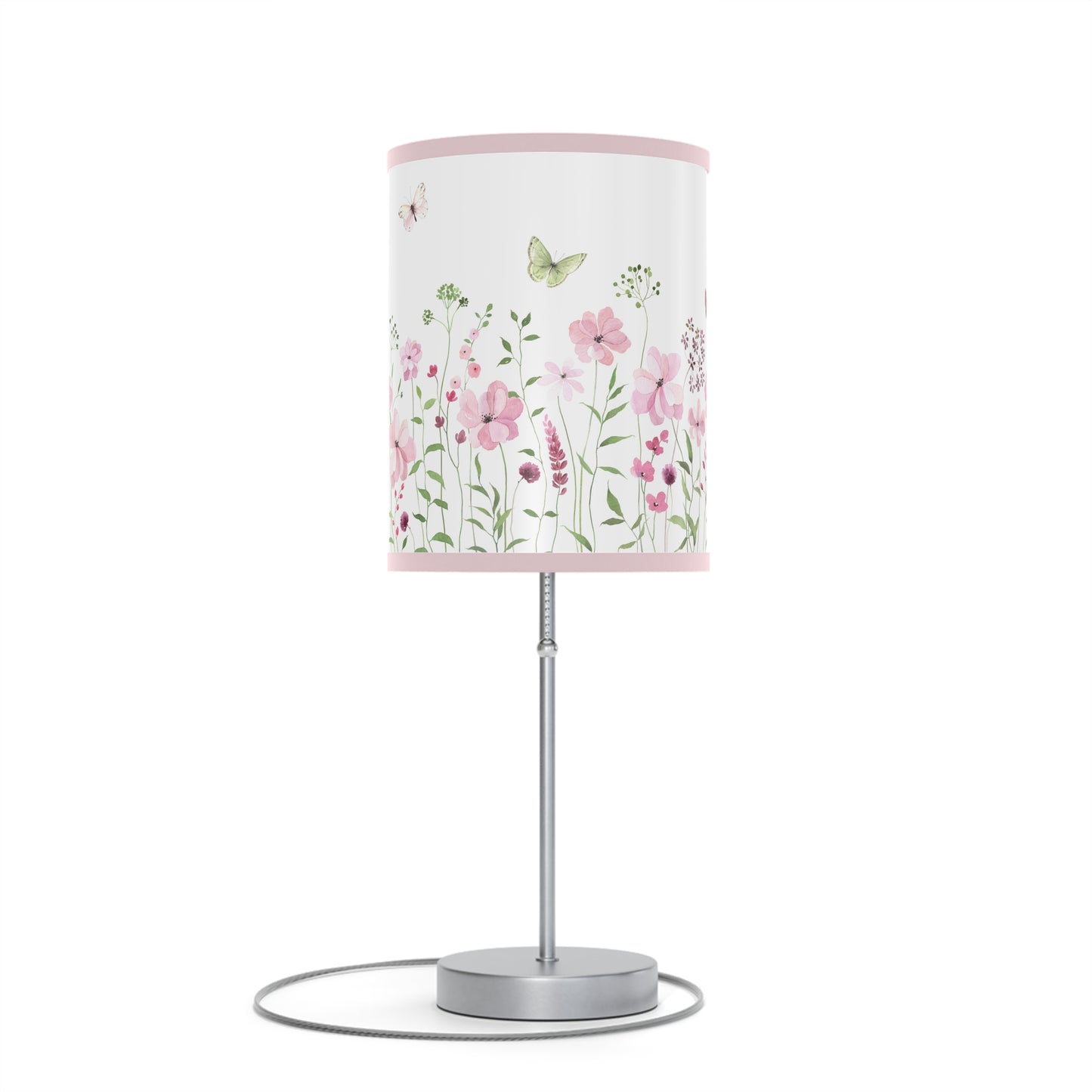 Floral Table Lamp with Butterfly Design – Boho Home Decor Accent Light