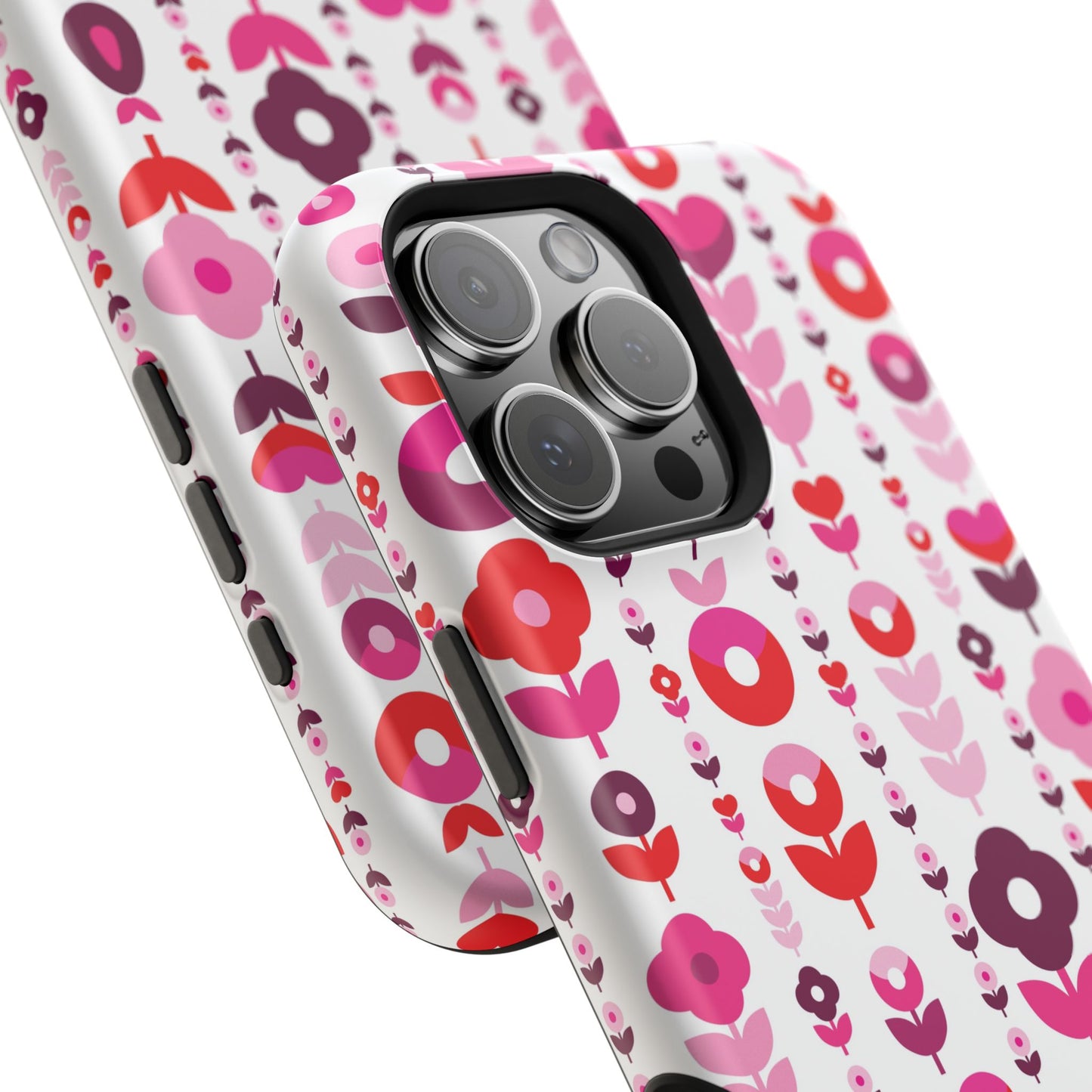 Floral Phone Case for iPhone & Samsung – Colorful Impact-Resistant Cover, Gift for Her