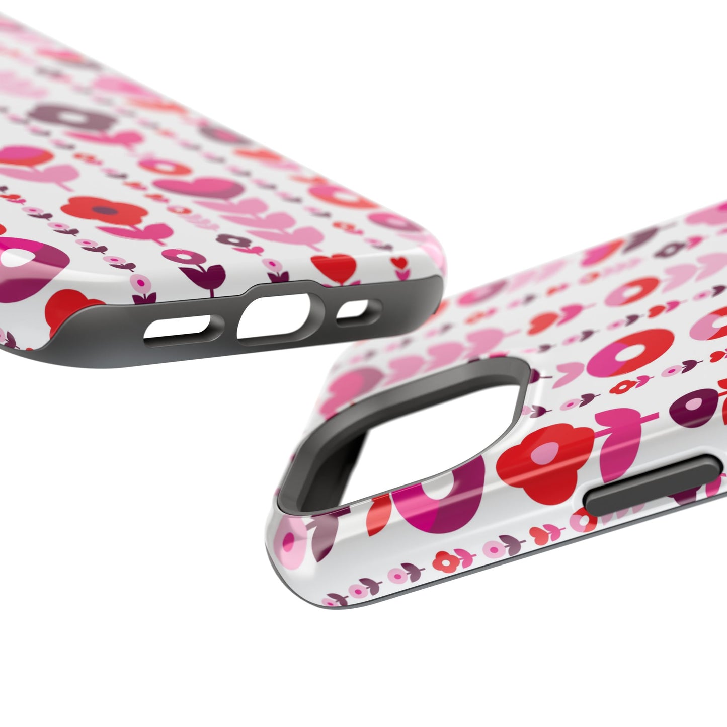 Floral Phone Case for iPhone & Samsung – Colorful Impact-Resistant Cover, Gift for Her