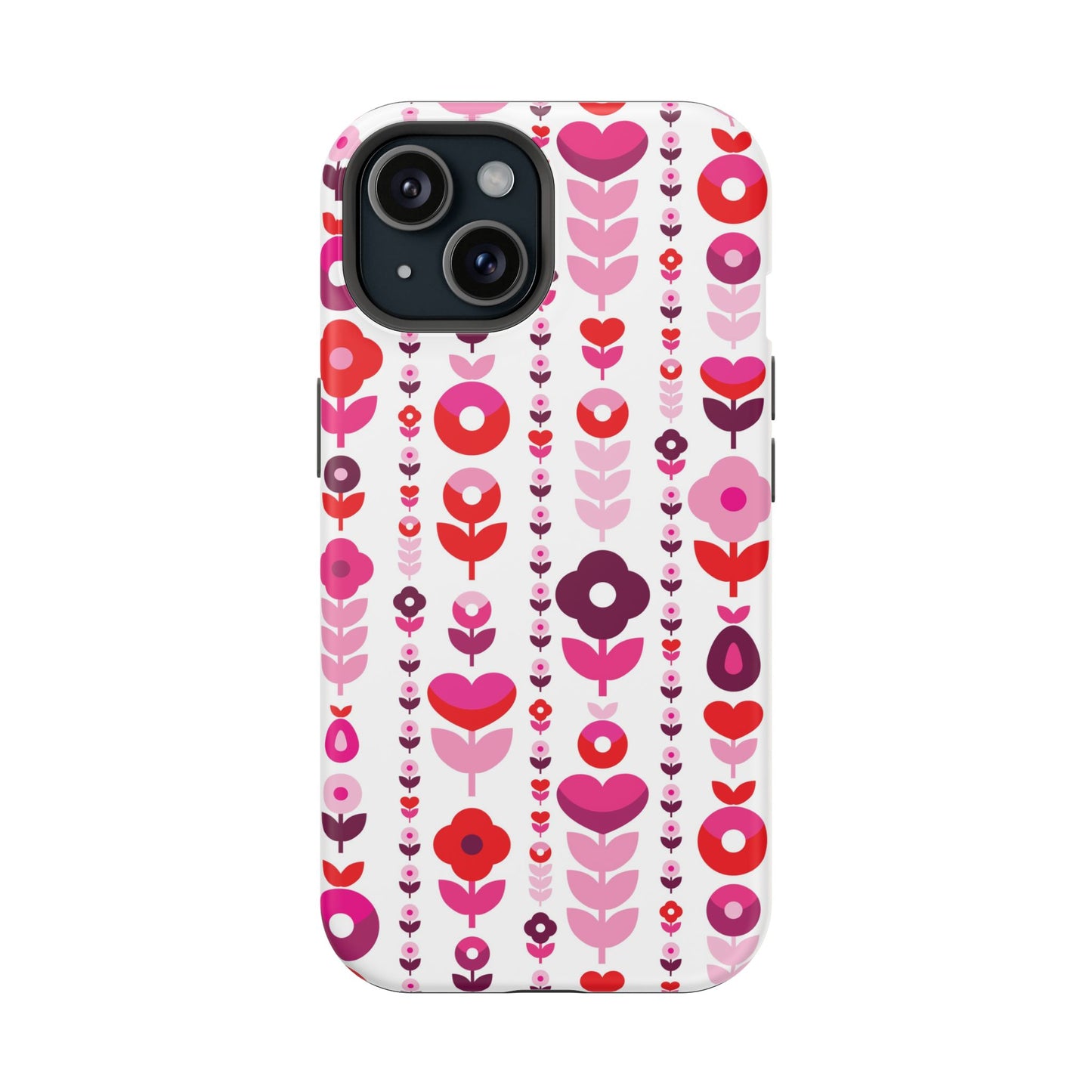 Floral Phone Case for iPhone & Samsung – Colorful Impact-Resistant Cover, Gift for Her