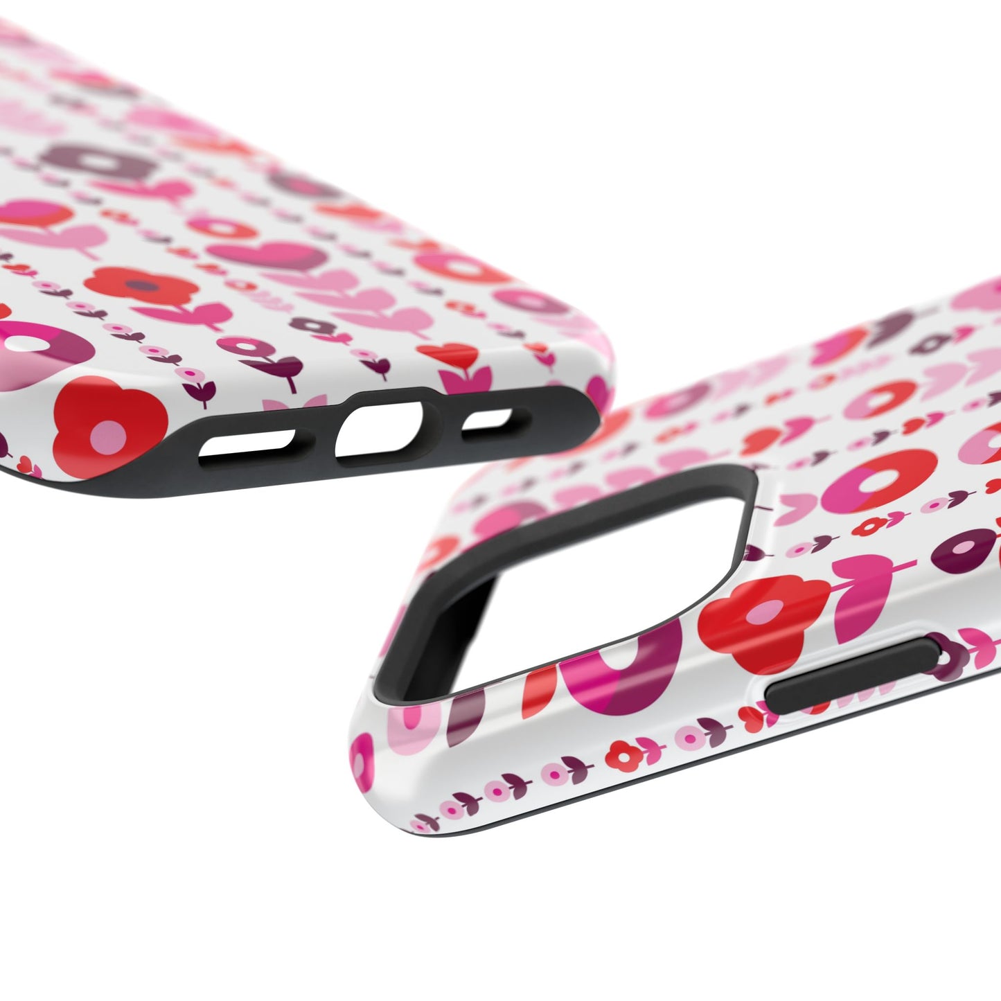 Floral Phone Case for iPhone & Samsung – Colorful Impact-Resistant Cover, Gift for Her
