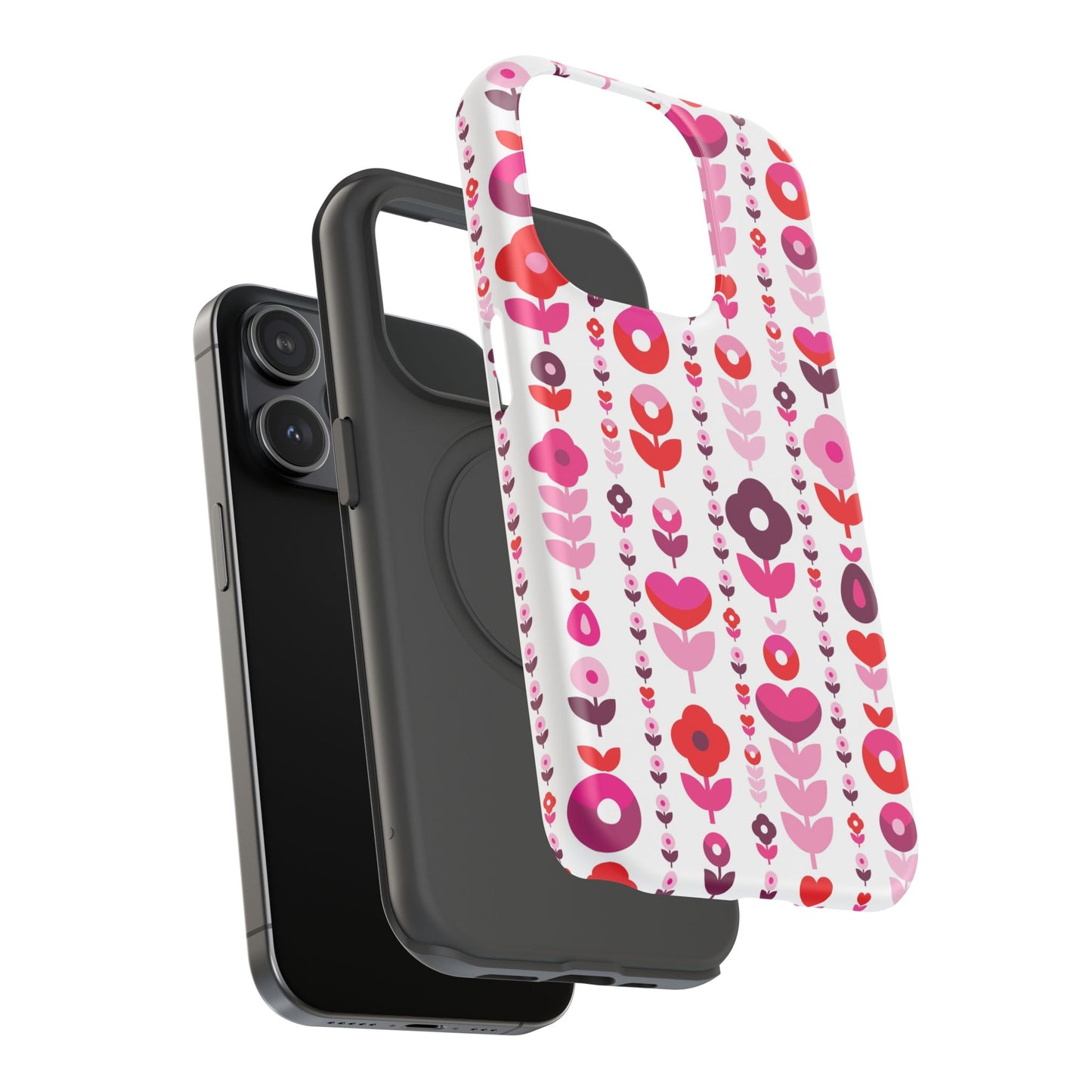 Floral Phone Case for iPhone & Samsung – Colorful Impact-Resistant Cover, Gift for Her