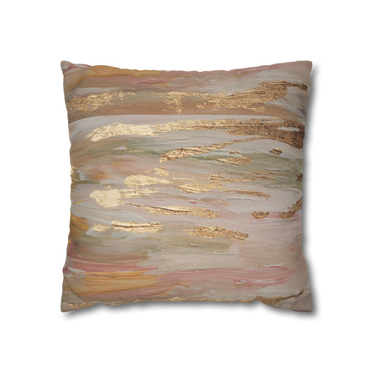 Abstract Throw Pillow Cover – Elegant Pillowcase for Couch or Bed, Modern Home Decor Accent