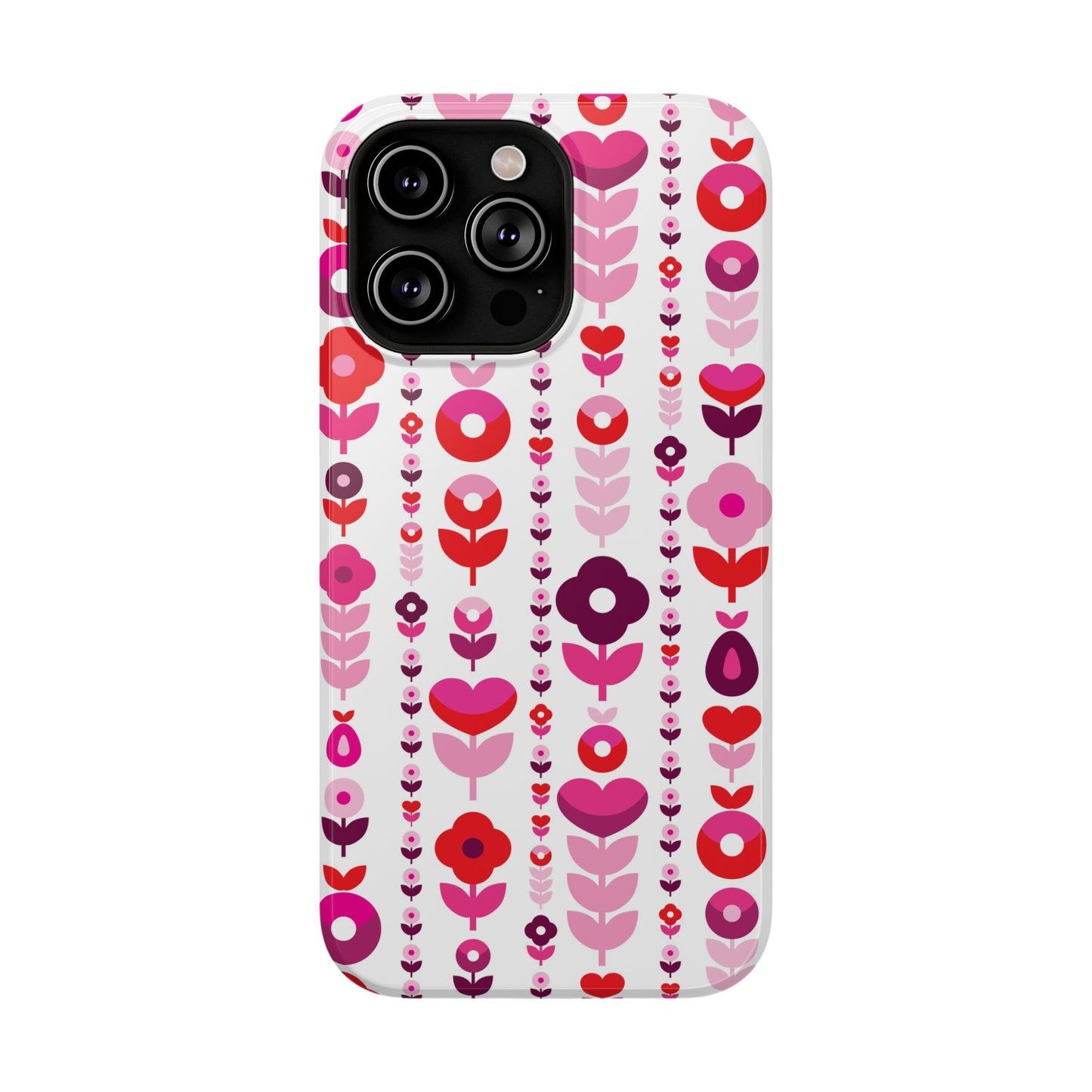 Floral Phone Case for iPhone & Samsung – Colorful Impact-Resistant Cover, Gift for Her