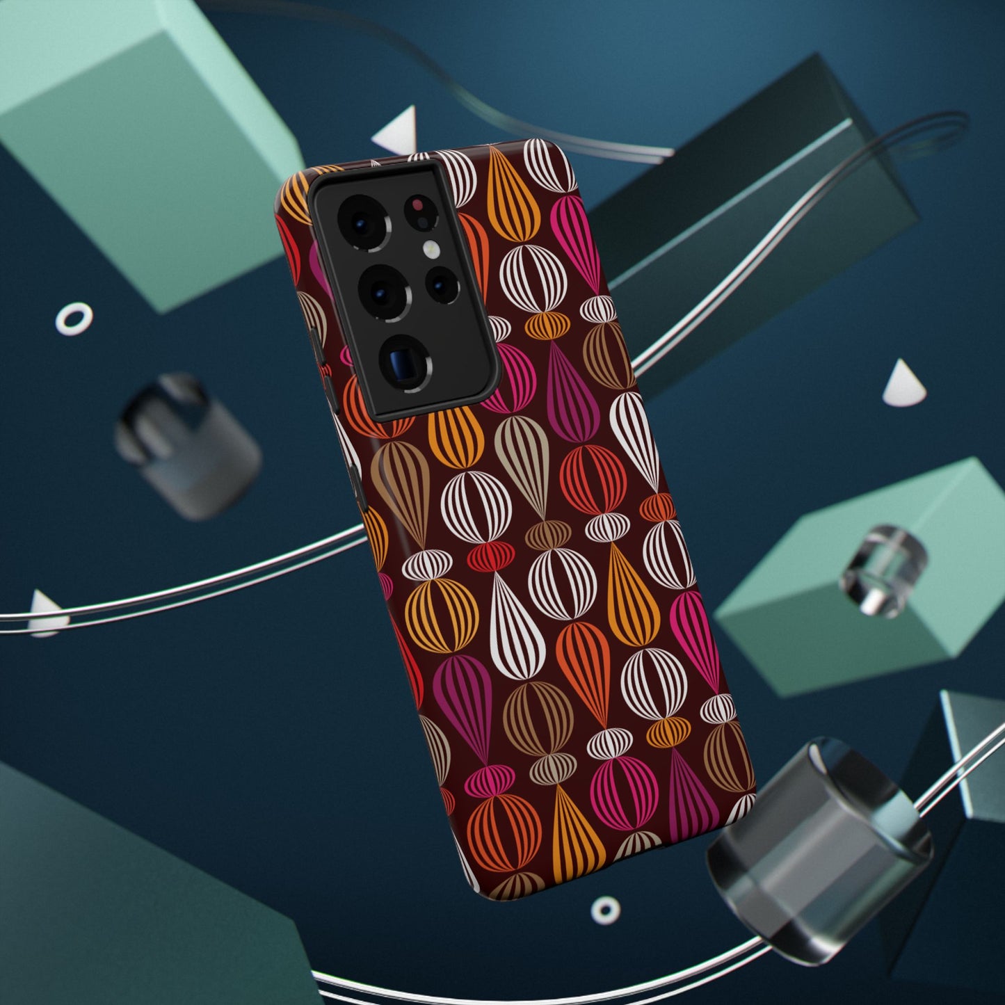 Impact-Resistant Phone Case Floral – Durable Protective Cover, Wireless Charging Compatible, Gift for Tech Lovers