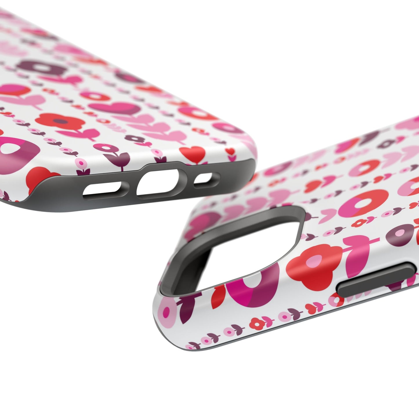 Floral Phone Case for iPhone & Samsung – Colorful Impact-Resistant Cover, Gift for Her