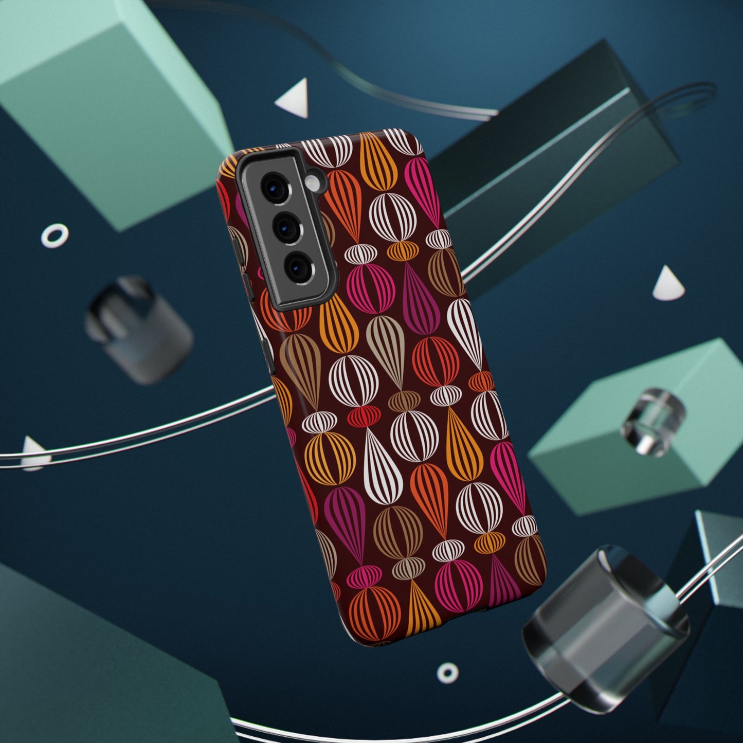 Impact-Resistant Phone Case Floral – Durable Protective Cover, Wireless Charging Compatible, Gift for Tech Lovers