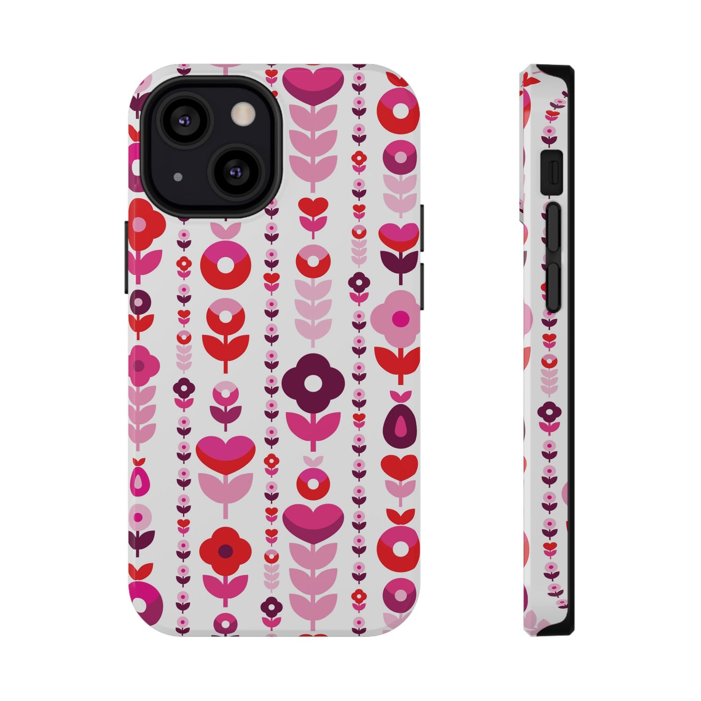 Floral Phone Case for iPhone & Samsung – Colorful Impact-Resistant Cover, Gift for Her