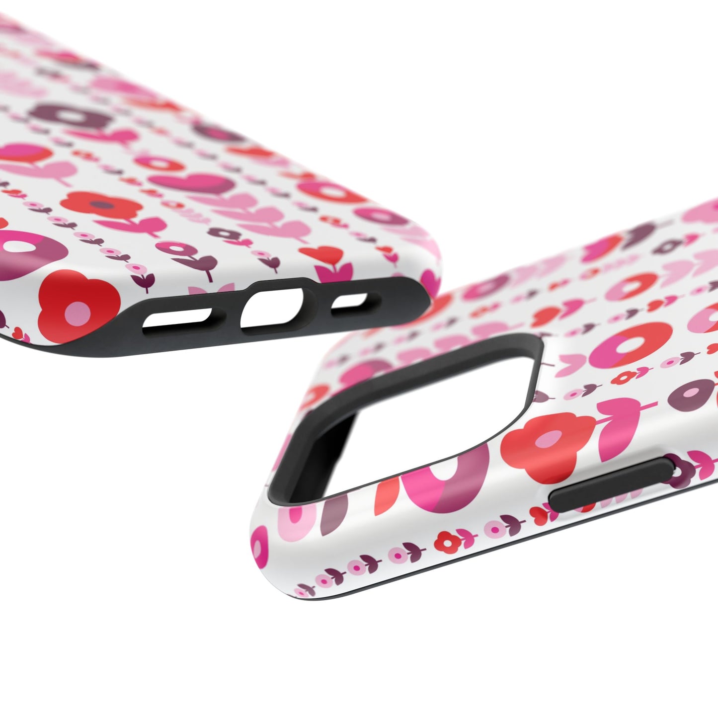 Floral Phone Case for iPhone & Samsung – Colorful Impact-Resistant Cover, Gift for Her