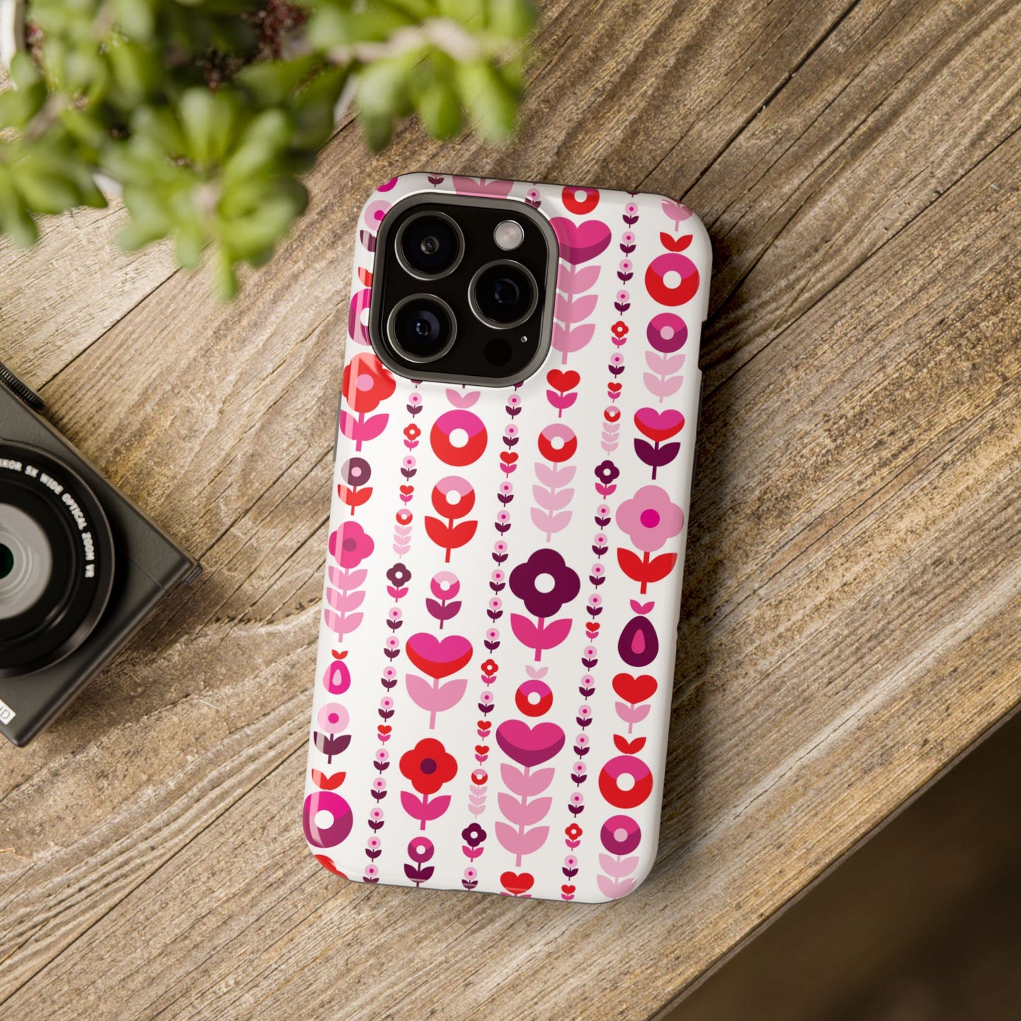 Floral Phone Case for iPhone & Samsung – Colorful Impact-Resistant Cover, Gift for Her