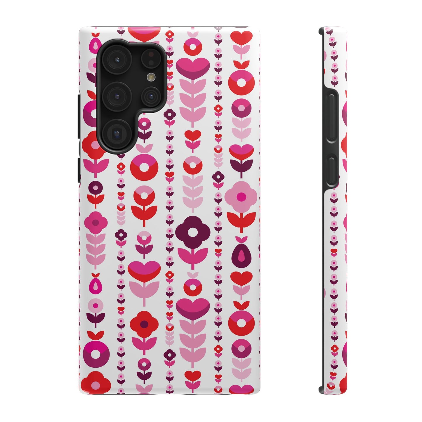 Floral Phone Case for iPhone & Samsung – Colorful Impact-Resistant Cover, Gift for Her