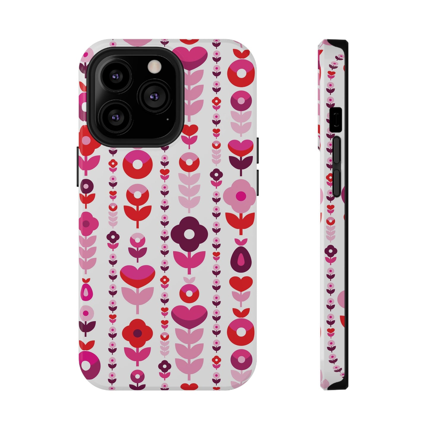 Floral Phone Case for iPhone & Samsung – Colorful Impact-Resistant Cover, Gift for Her