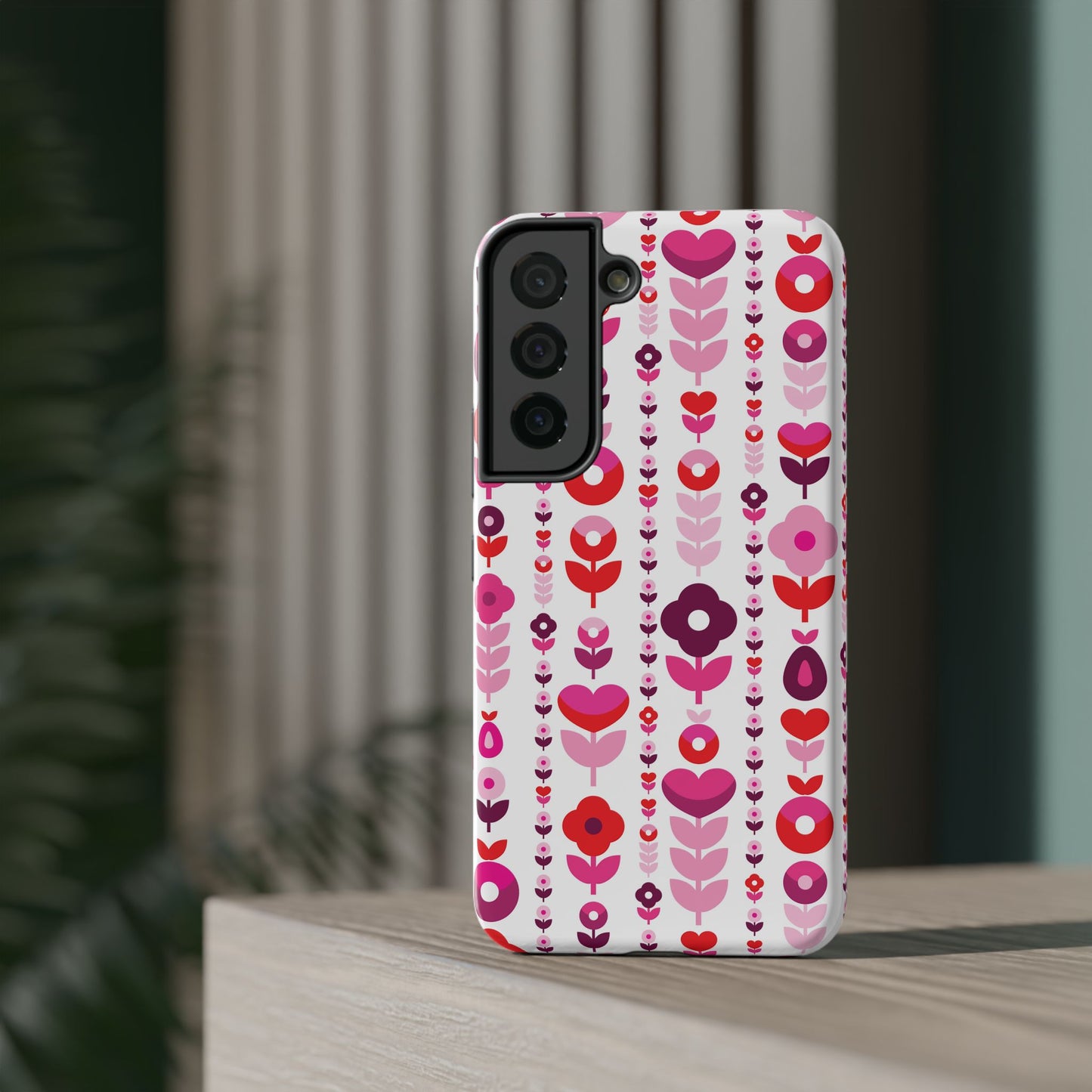 Floral Phone Case for iPhone & Samsung – Colorful Impact-Resistant Cover, Gift for Her