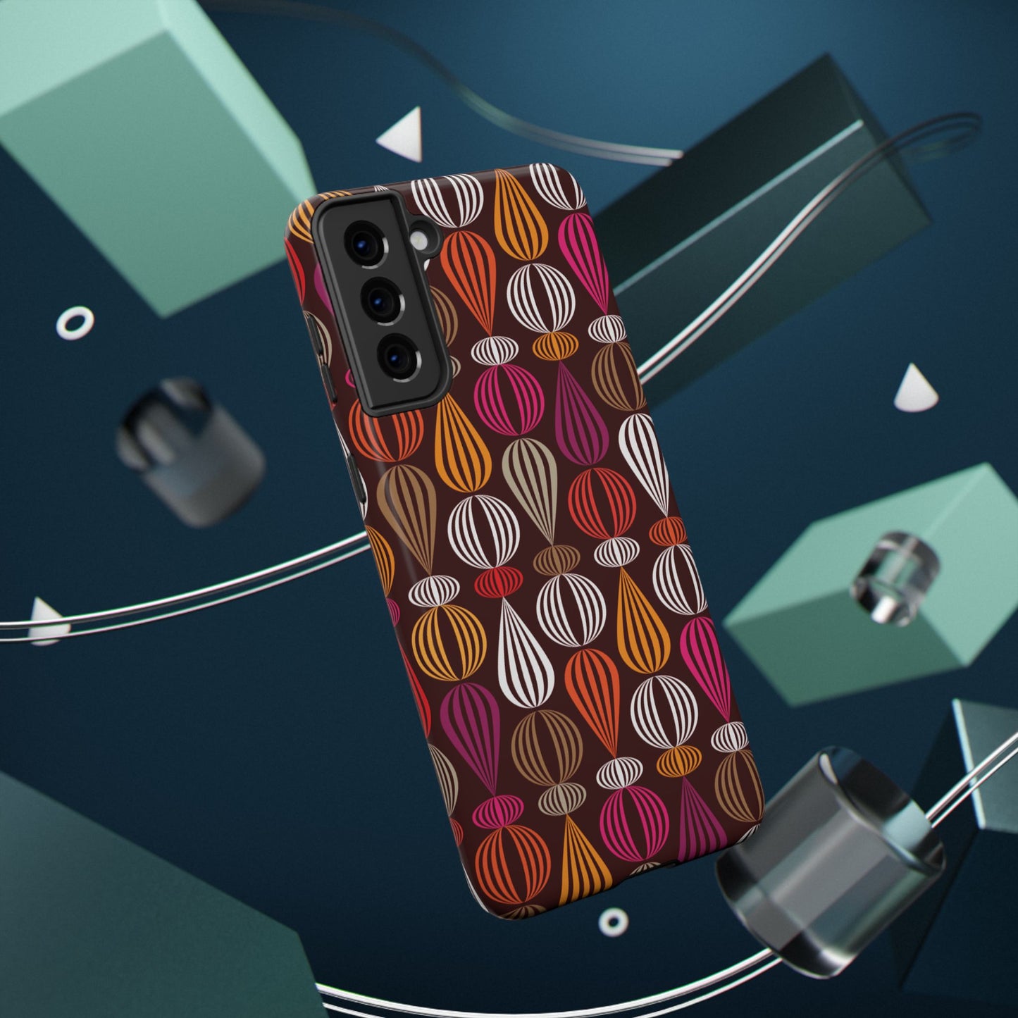 Impact-Resistant Phone Case Floral – Durable Protective Cover, Wireless Charging Compatible, Gift for Tech Lovers