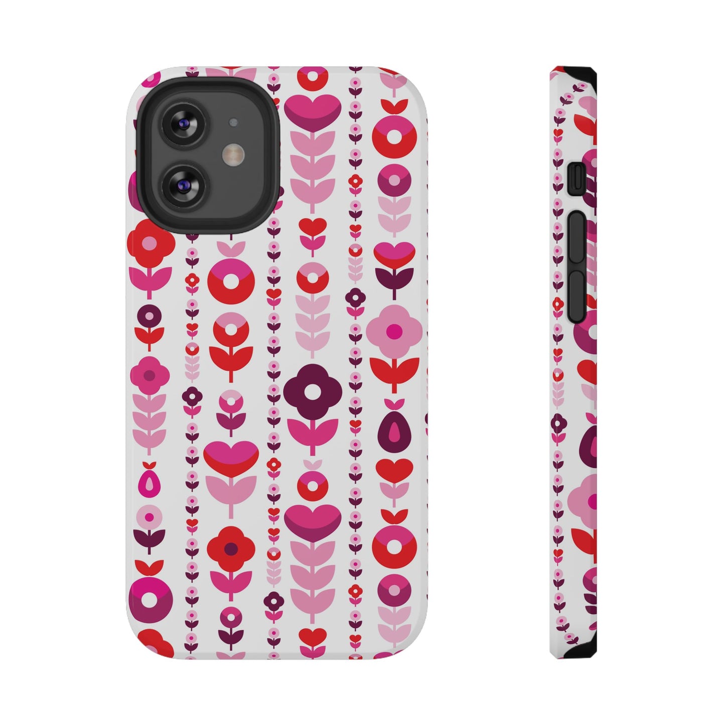 Floral Phone Case for iPhone & Samsung – Colorful Impact-Resistant Cover, Gift for Her