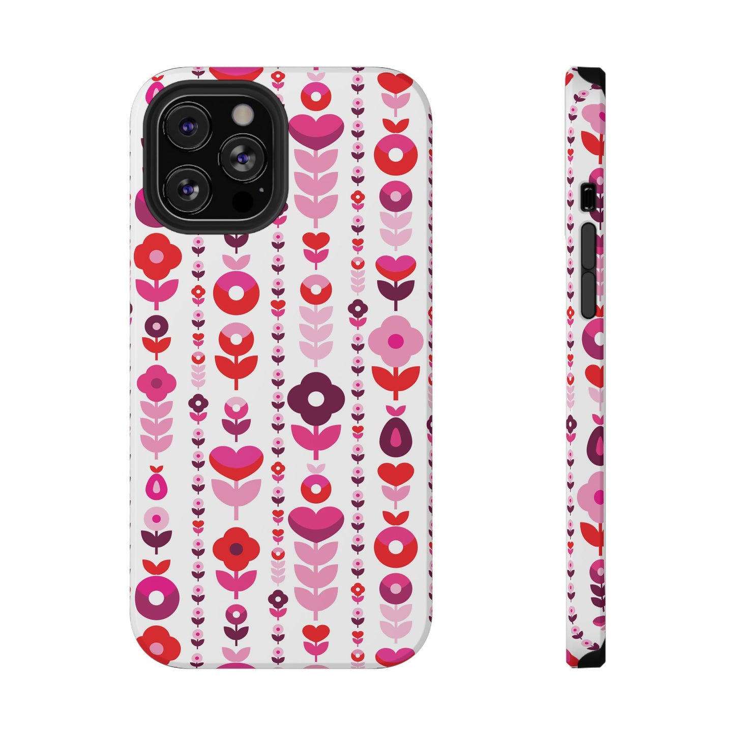 Floral Phone Case for iPhone & Samsung – Colorful Impact-Resistant Cover, Gift for Her