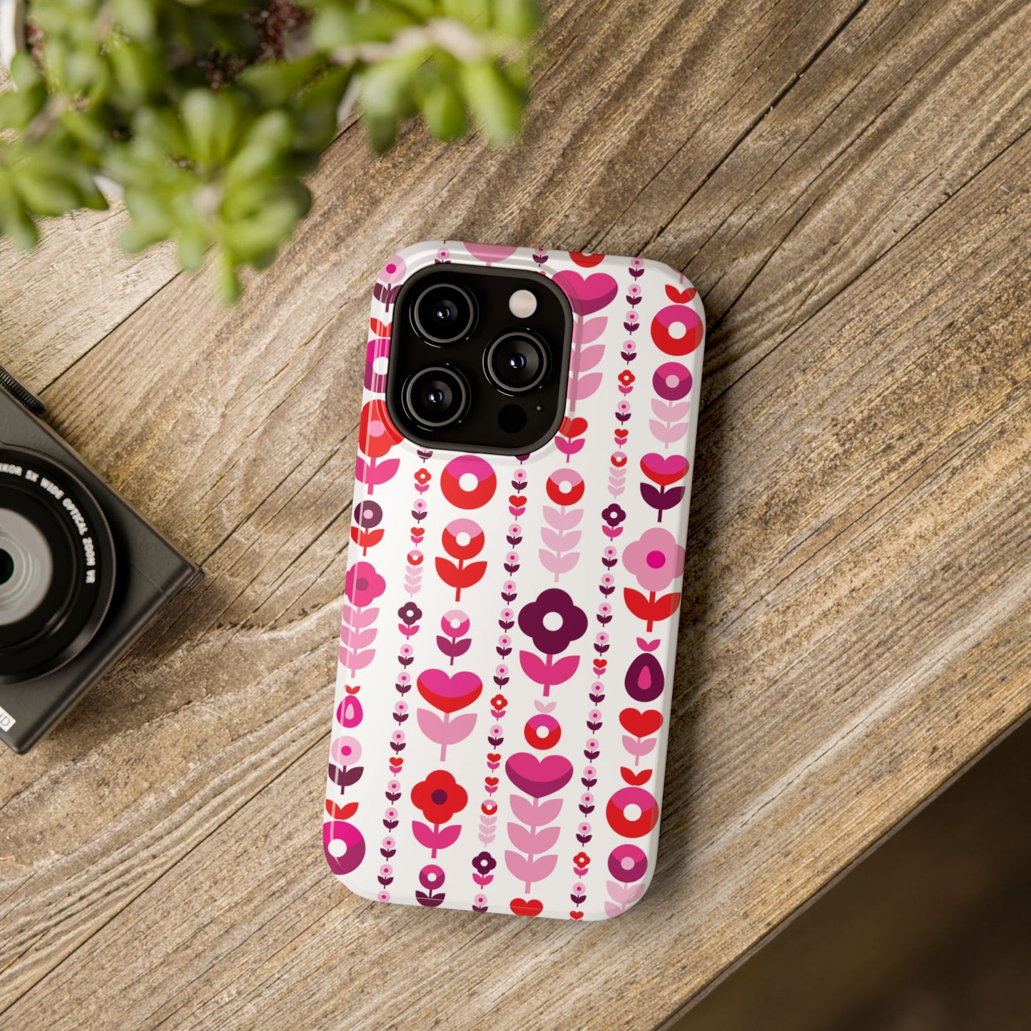 Floral Phone Case for iPhone & Samsung – Colorful Impact-Resistant Cover, Gift for Her