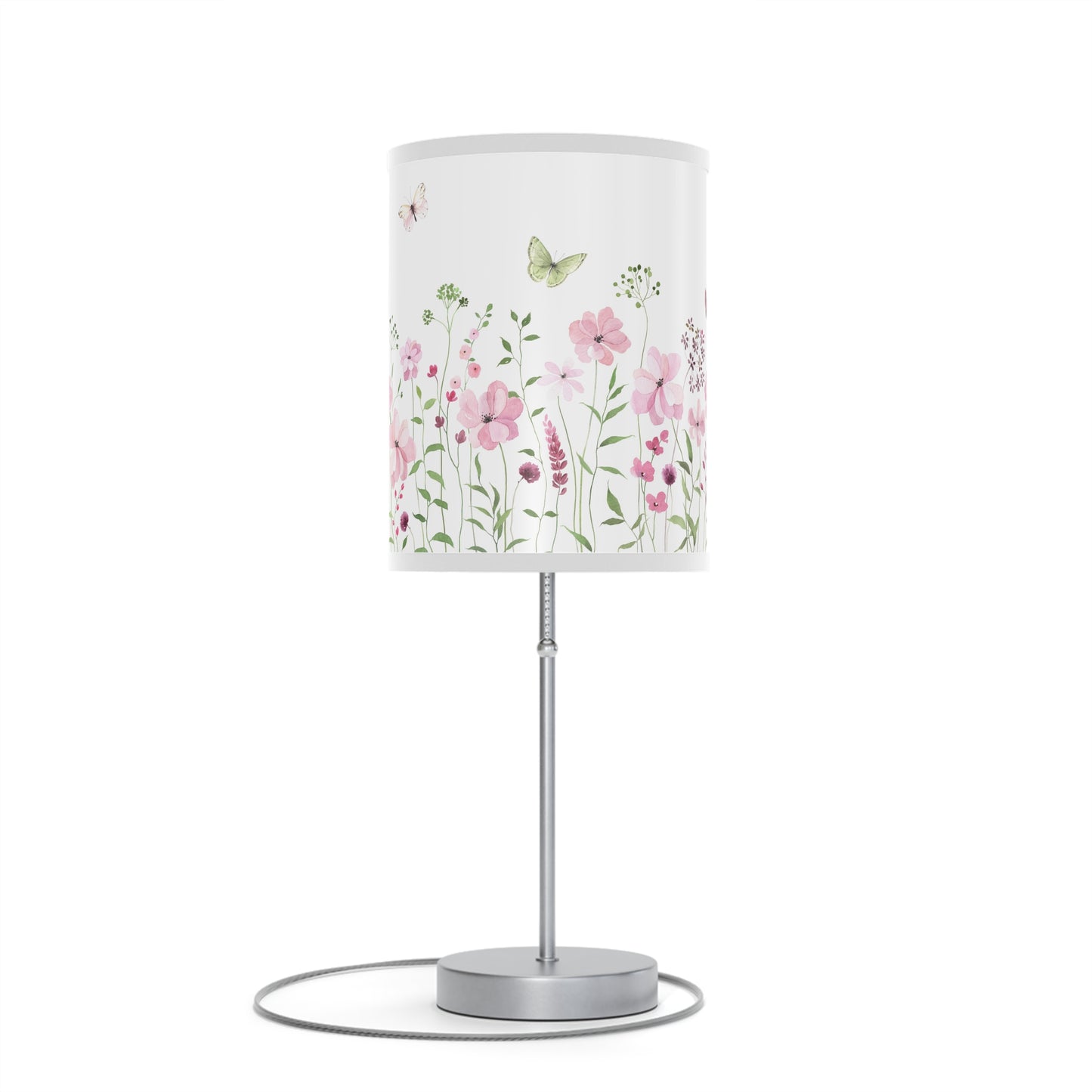 Floral Table Lamp with Butterfly Design – Boho Home Decor Accent Light