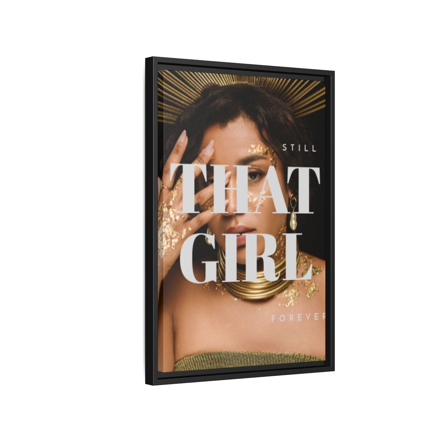 Bold Statement Matte Canvas Wall Art – 'That Girl' Motivational Home Office Decor – Modern Inspirational Artwork – Gift for Entrepreneurs & Creatives