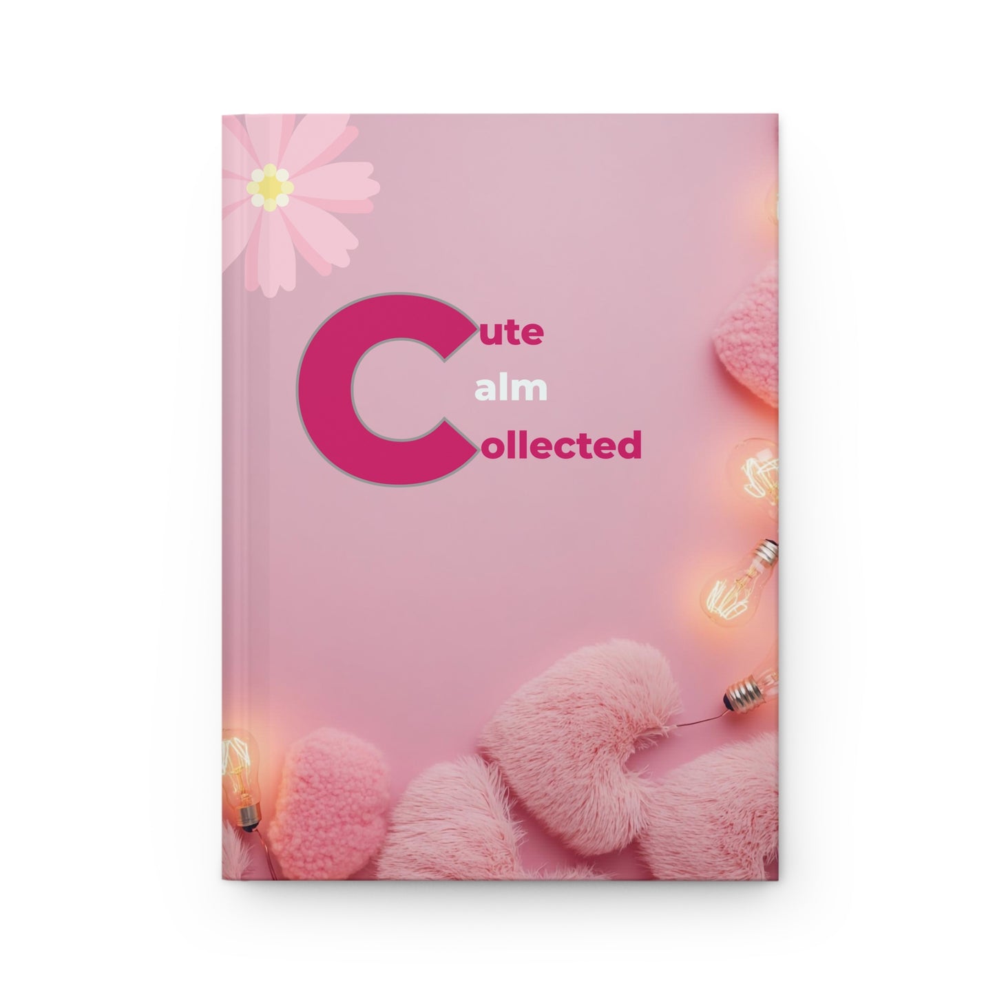 Pink Hardcover Journal – Cute Motivational Notebook for Women | Self-Care Writing Journal, Gift for Students & Writers