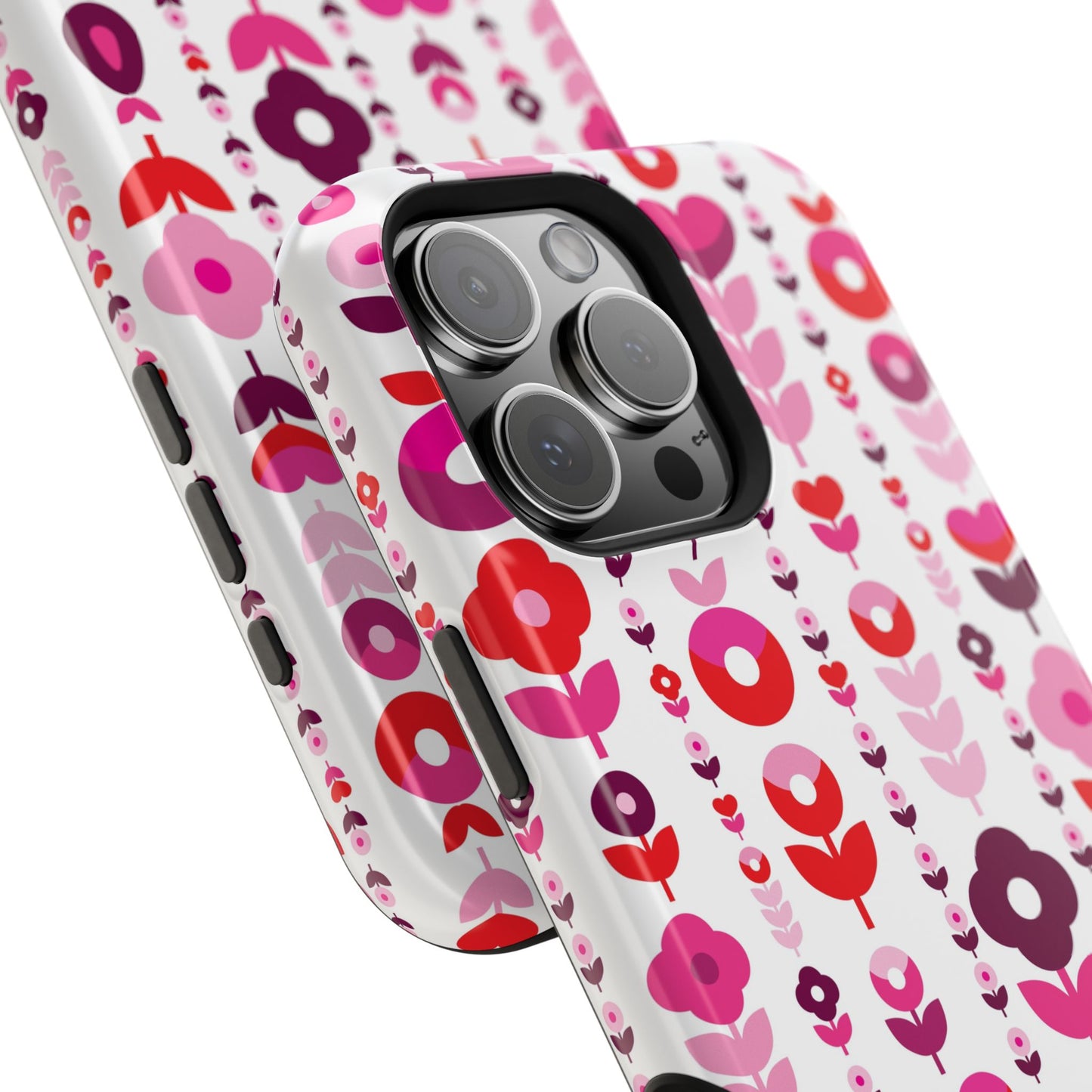 Floral Phone Case for iPhone & Samsung – Colorful Impact-Resistant Cover, Gift for Her