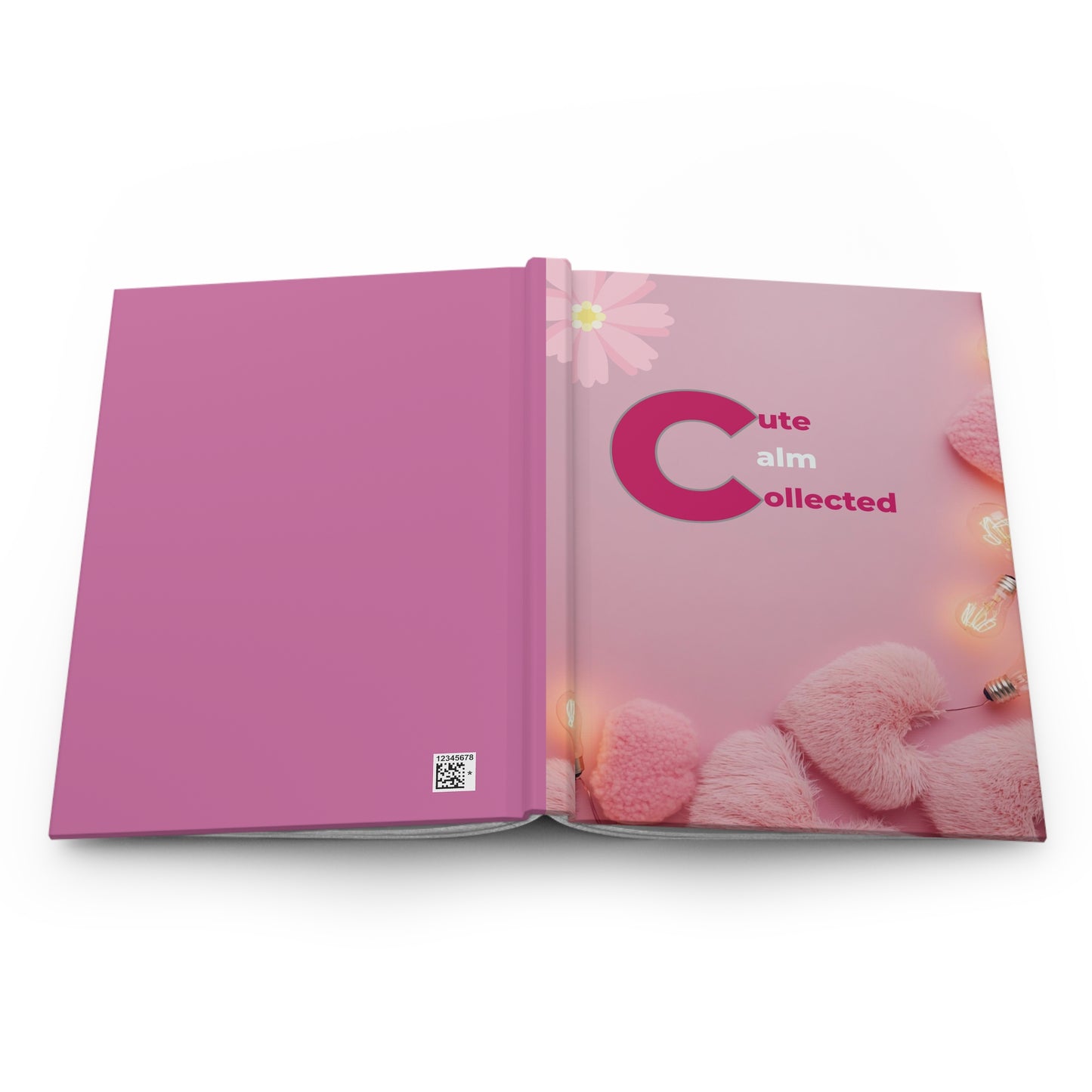 Pink Hardcover Journal – Cute Motivational Notebook for Women | Self-Care Writing Journal, Gift for Students & Writers