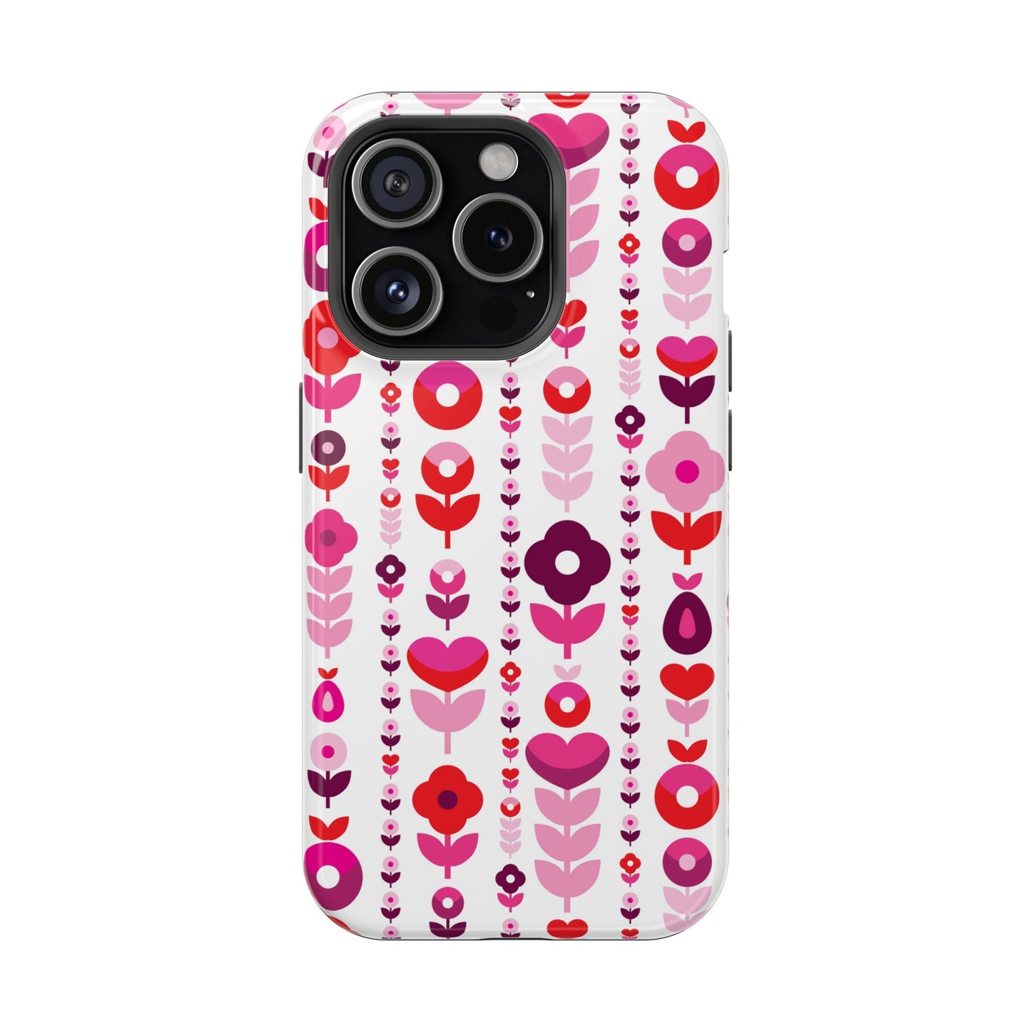 Floral Phone Case for iPhone & Samsung – Colorful Impact-Resistant Cover, Gift for Her