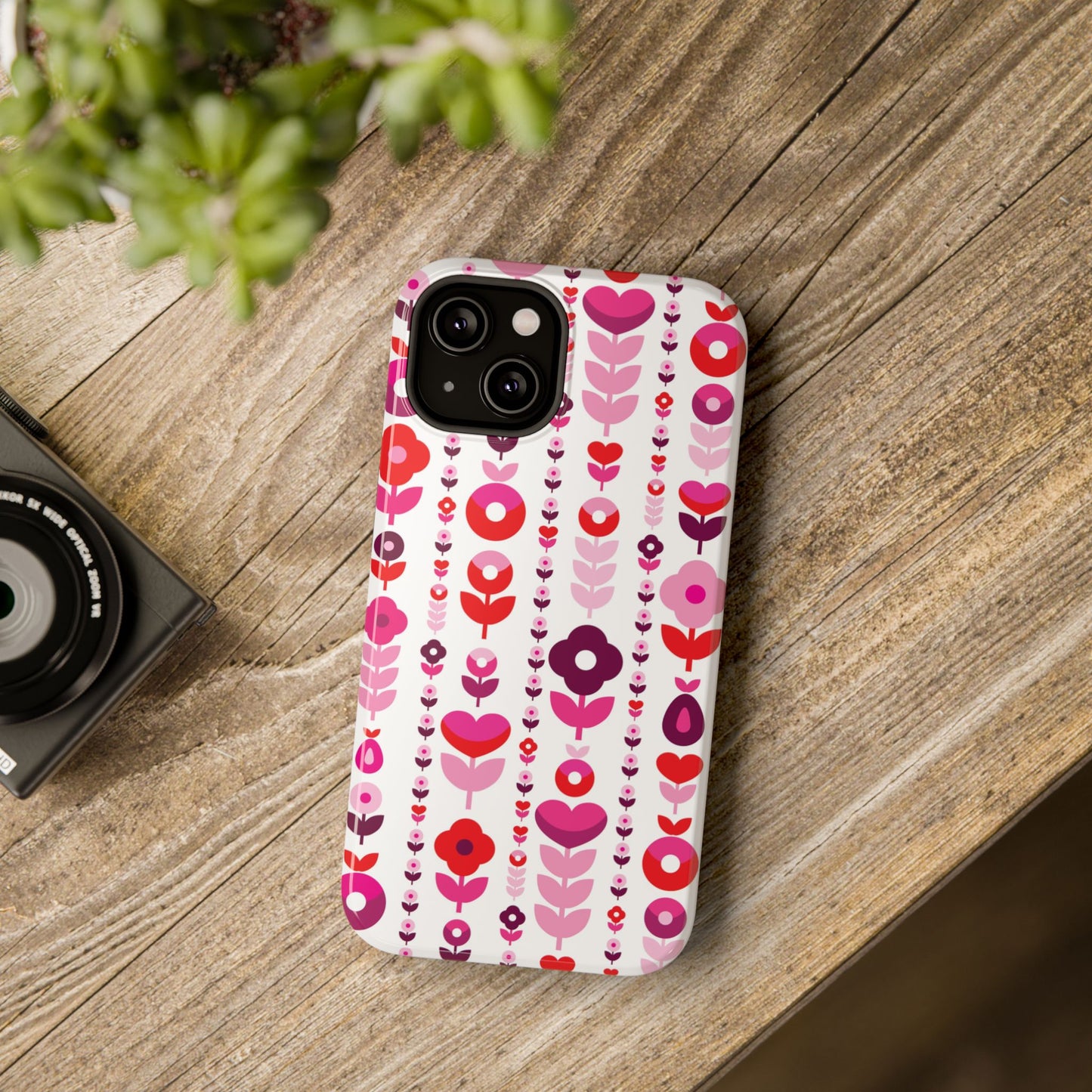 Floral Phone Case for iPhone & Samsung – Colorful Impact-Resistant Cover, Gift for Her