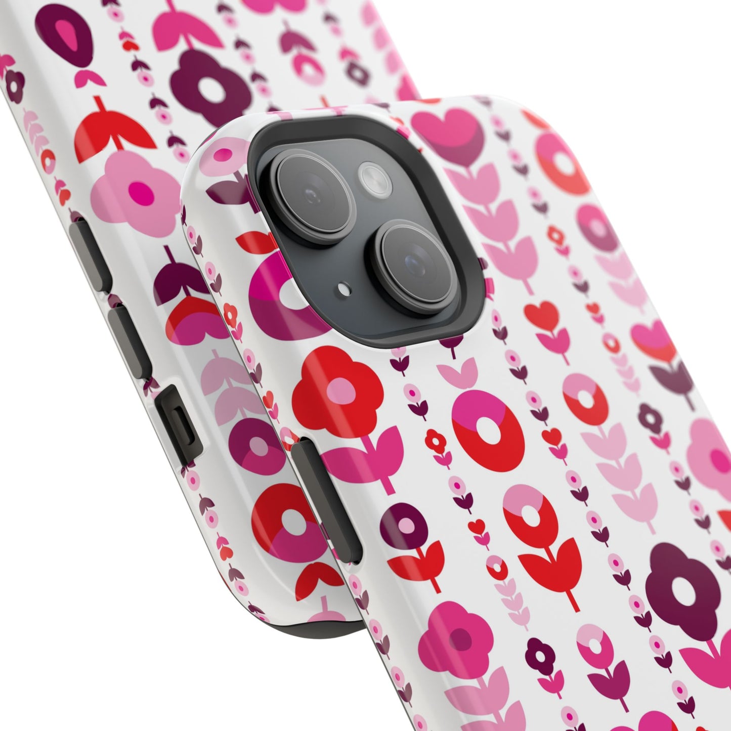 Floral Phone Case for iPhone & Samsung – Colorful Impact-Resistant Cover, Gift for Her