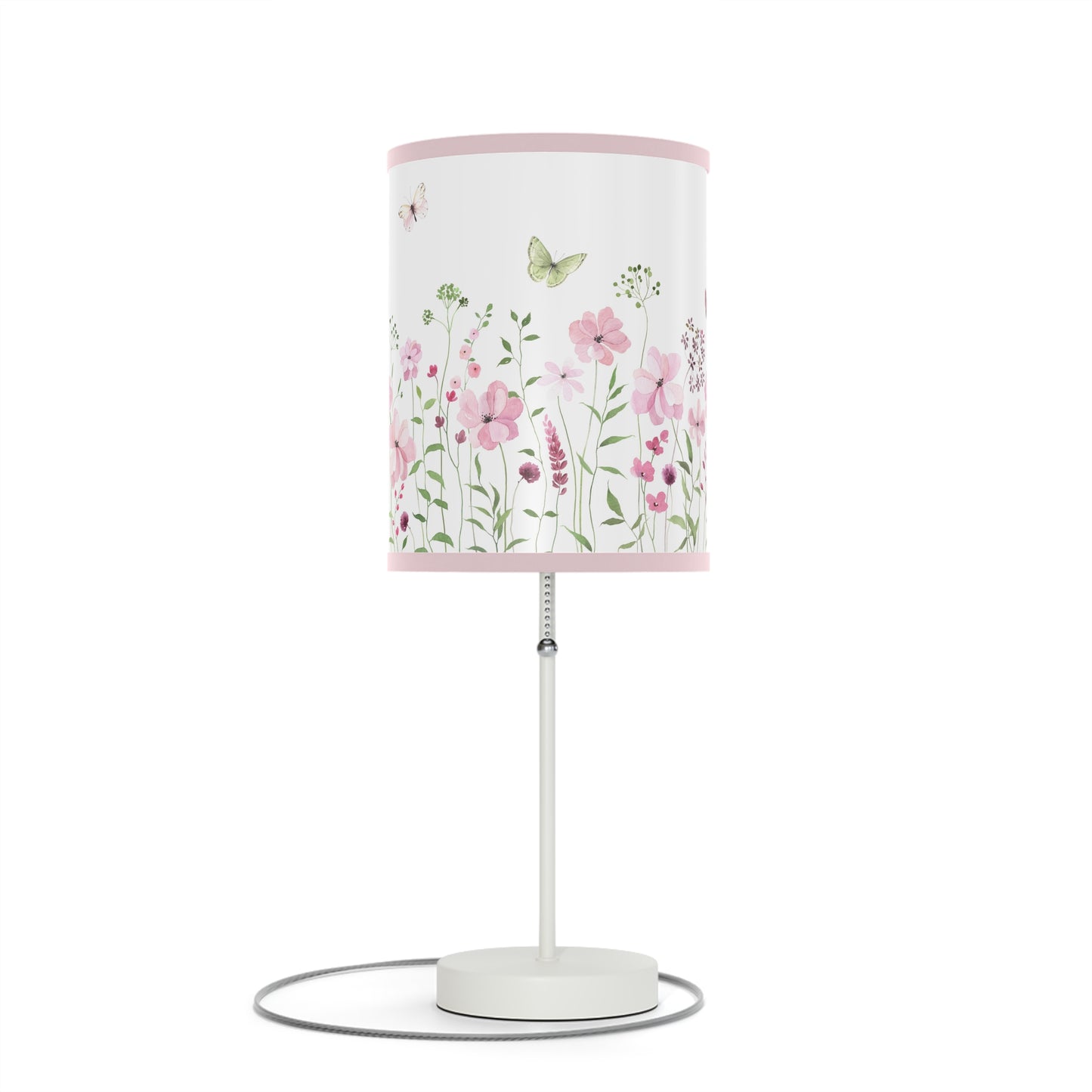 Floral Table Lamp with Butterfly Design – Boho Home Decor Accent Light