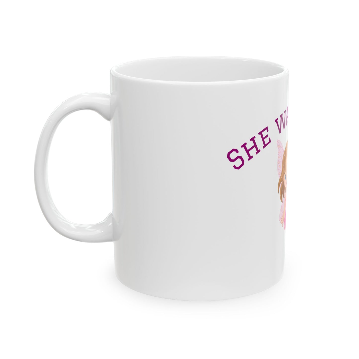 Cute Fairy Ceramic Mug – Whimsical Coffee Cup for Kids & Fairy Tale Lovers, Magical Drinkware Gift