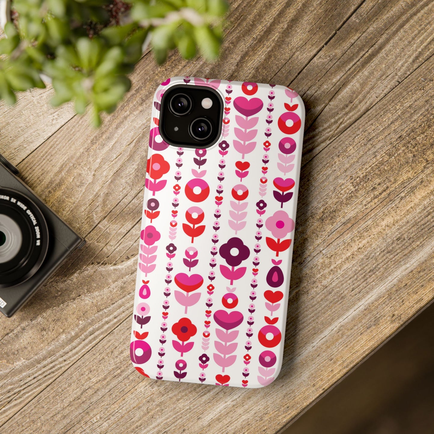 Floral Phone Case for iPhone & Samsung – Colorful Impact-Resistant Cover, Gift for Her