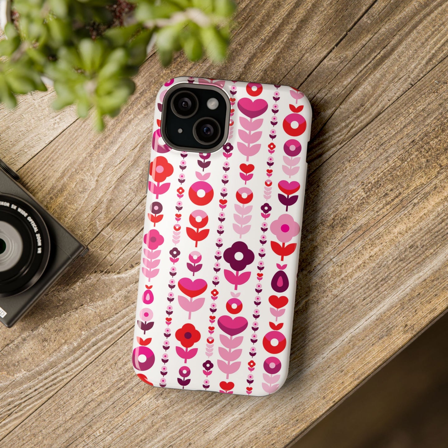Floral Phone Case for iPhone & Samsung – Colorful Impact-Resistant Cover, Gift for Her