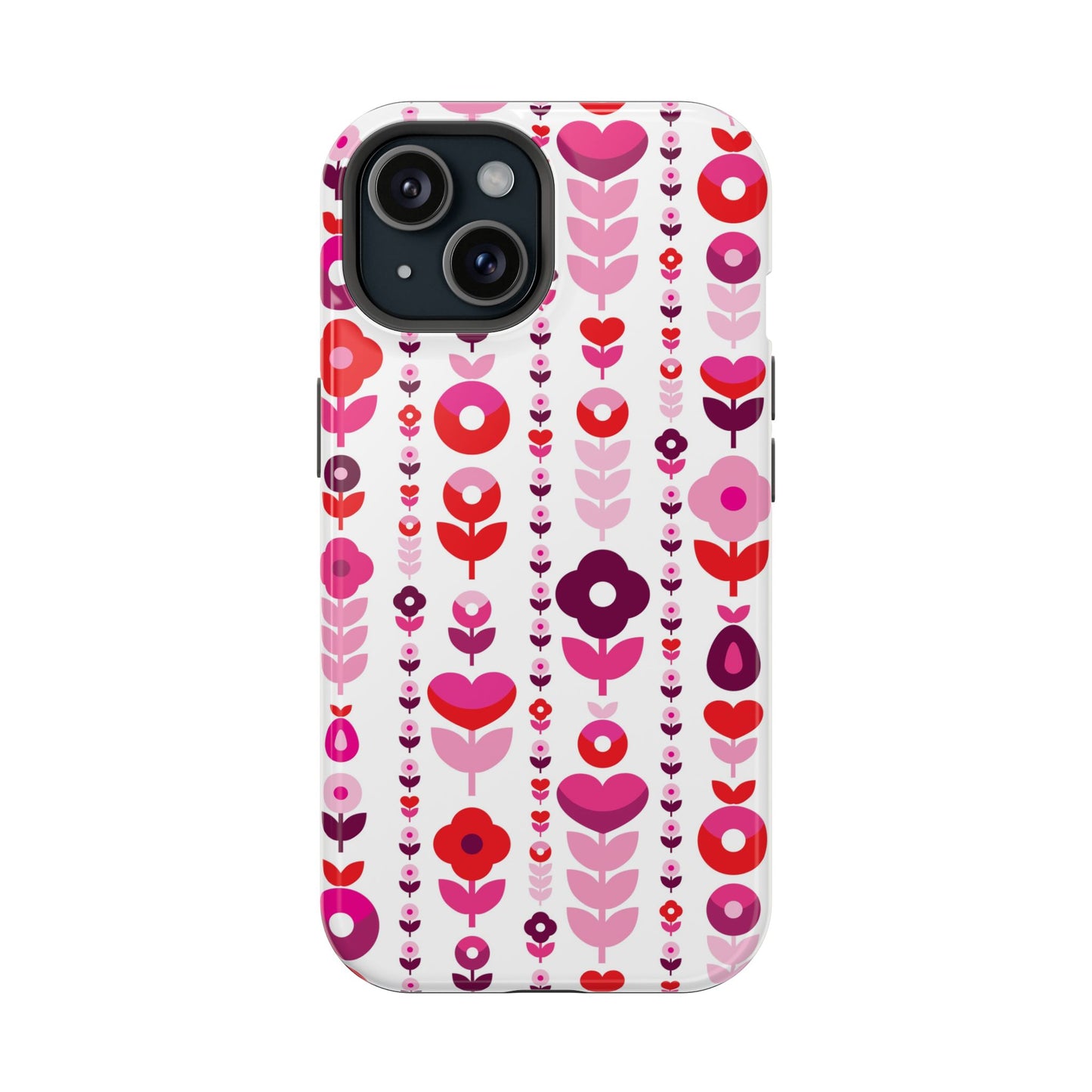 Floral Phone Case for iPhone & Samsung – Colorful Impact-Resistant Cover, Gift for Her