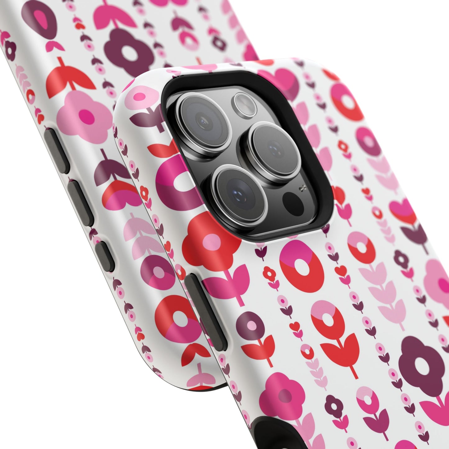 Floral Phone Case for iPhone & Samsung – Colorful Impact-Resistant Cover, Gift for Her