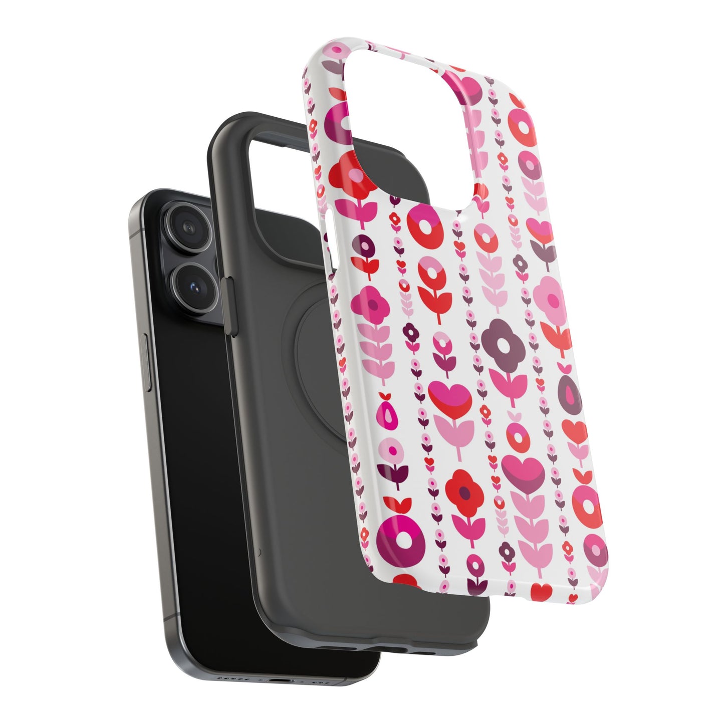 Floral Phone Case for iPhone & Samsung – Colorful Impact-Resistant Cover, Gift for Her