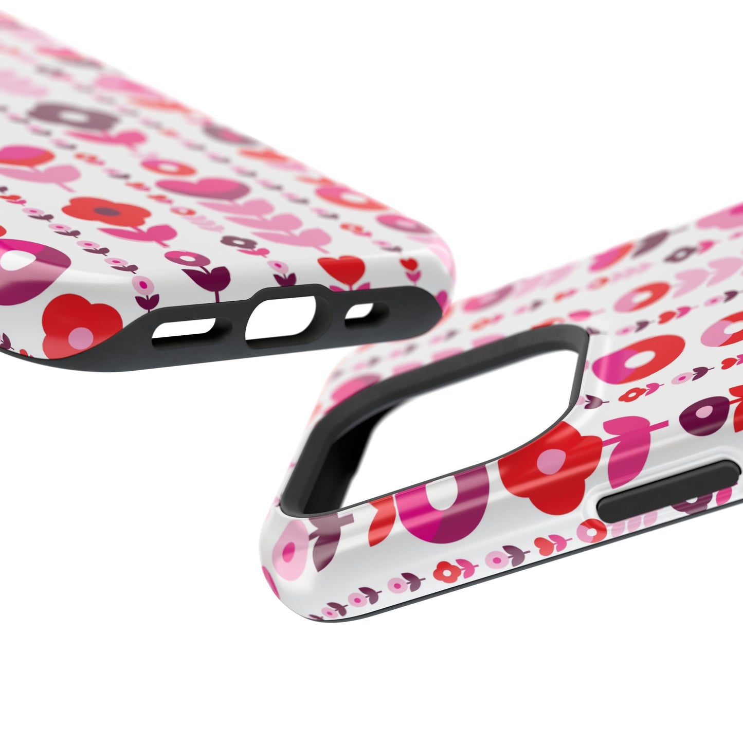 Floral Phone Case for iPhone & Samsung – Colorful Impact-Resistant Cover, Gift for Her