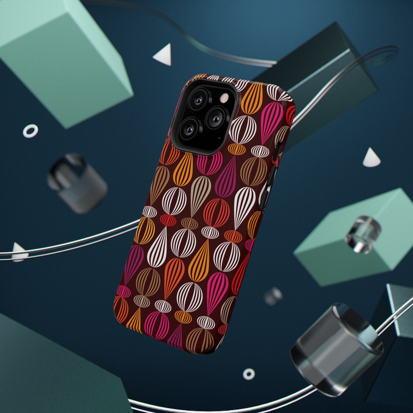 Impact-Resistant Phone Case Floral – Durable Protective Cover, Wireless Charging Compatible, Gift for Tech Lovers