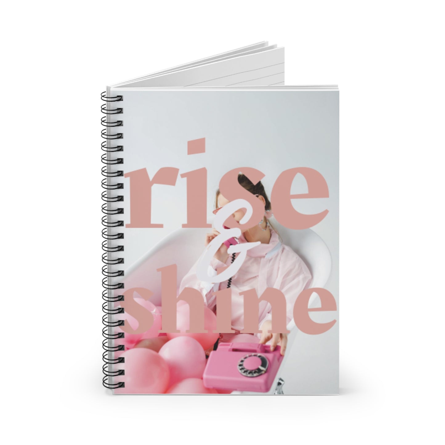 Rise and Shine Spiral Notebook – Cheerful Ruled Journal for Notes, Lists & Daily Planning – Smooth 90gsm Paper, Vibrant Design – Gift for Students, Writers & Professionals, Daily Inspiration