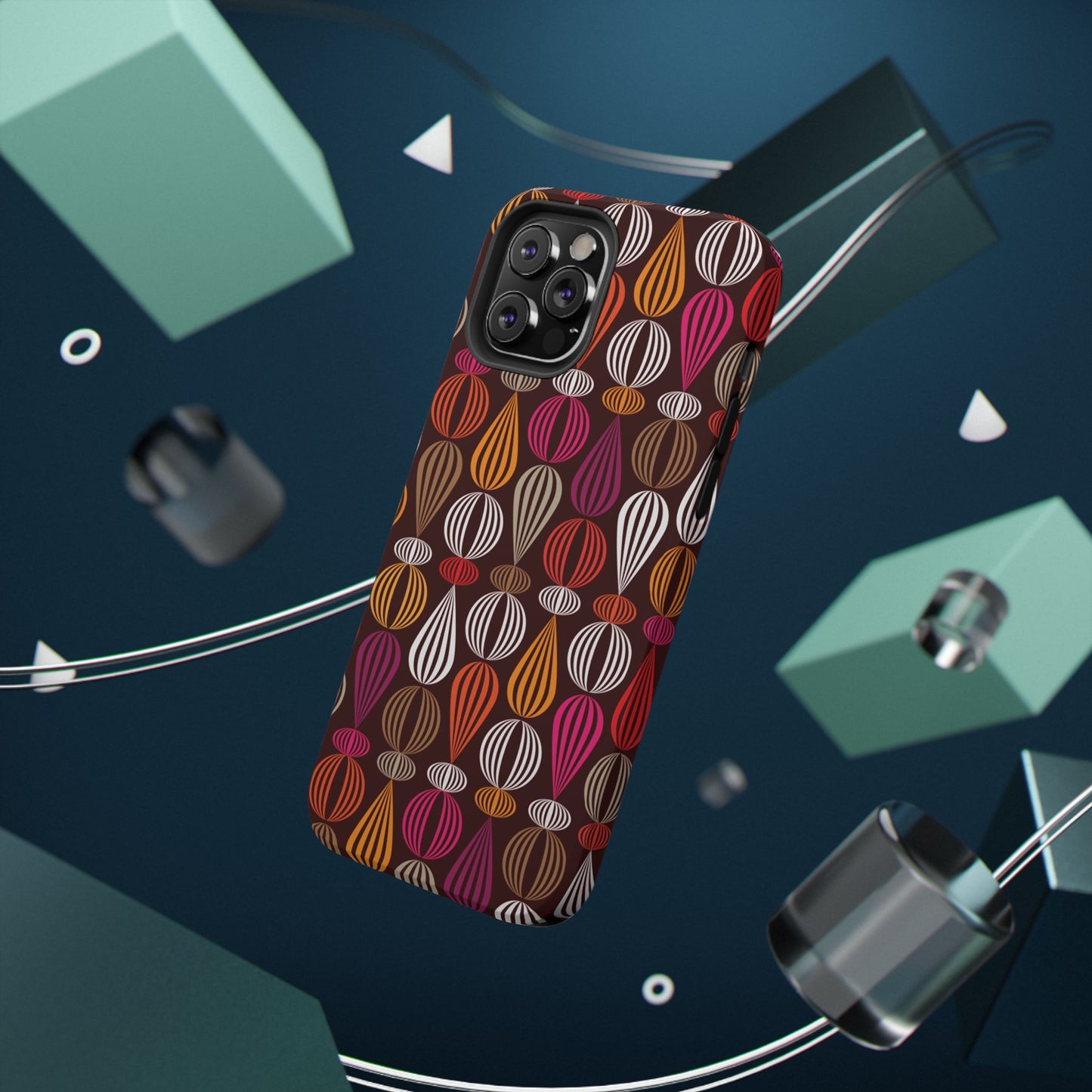 Impact-Resistant Phone Case Floral – Durable Protective Cover, Wireless Charging Compatible, Gift for Tech Lovers
