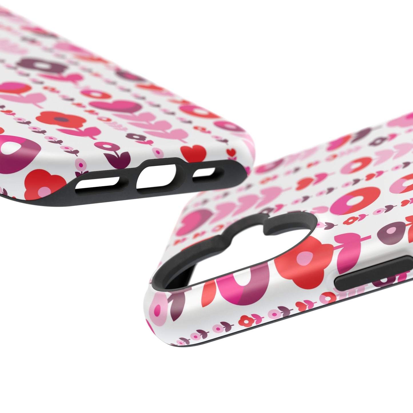 Floral Phone Case for iPhone & Samsung – Colorful Impact-Resistant Cover, Gift for Her