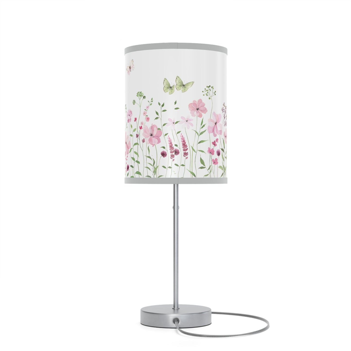 Floral Table Lamp with Butterfly Design – Boho Home Decor Accent Light