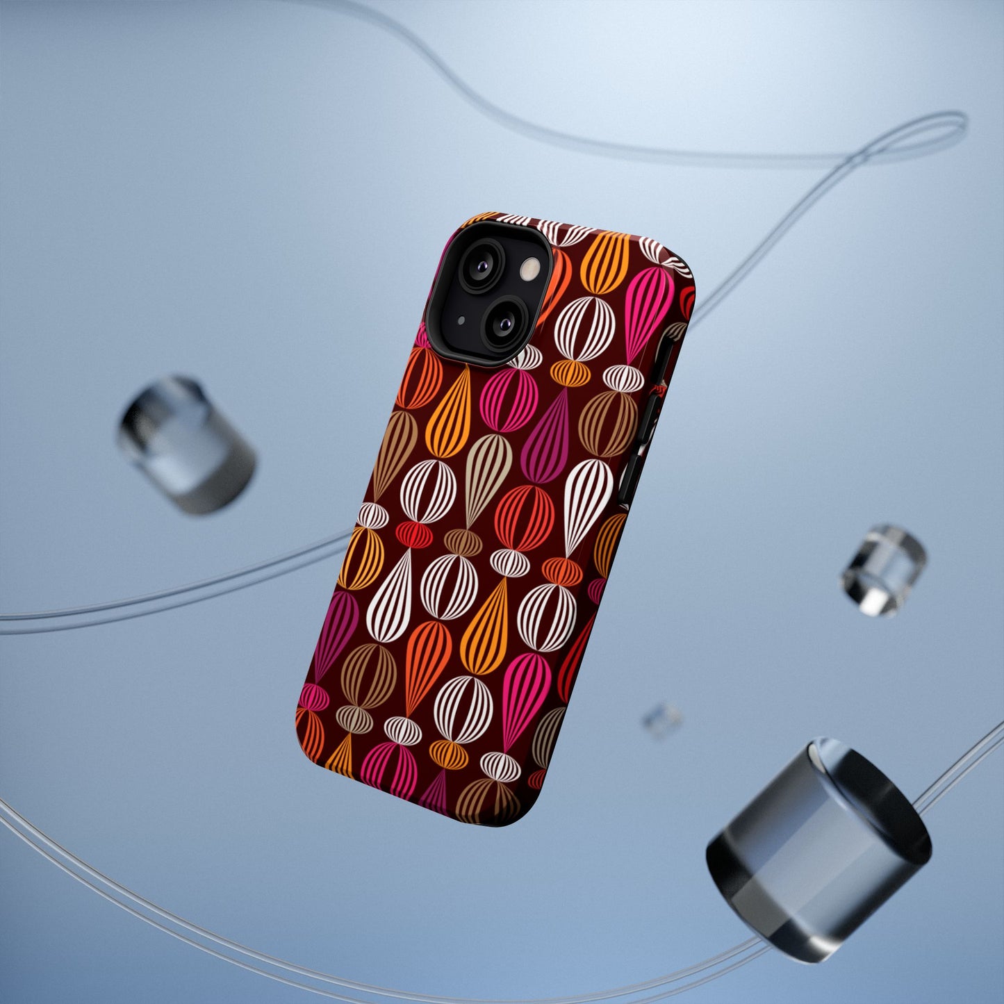 Impact-Resistant Phone Case Floral – Durable Protective Cover, Wireless Charging Compatible, Gift for Tech Lovers