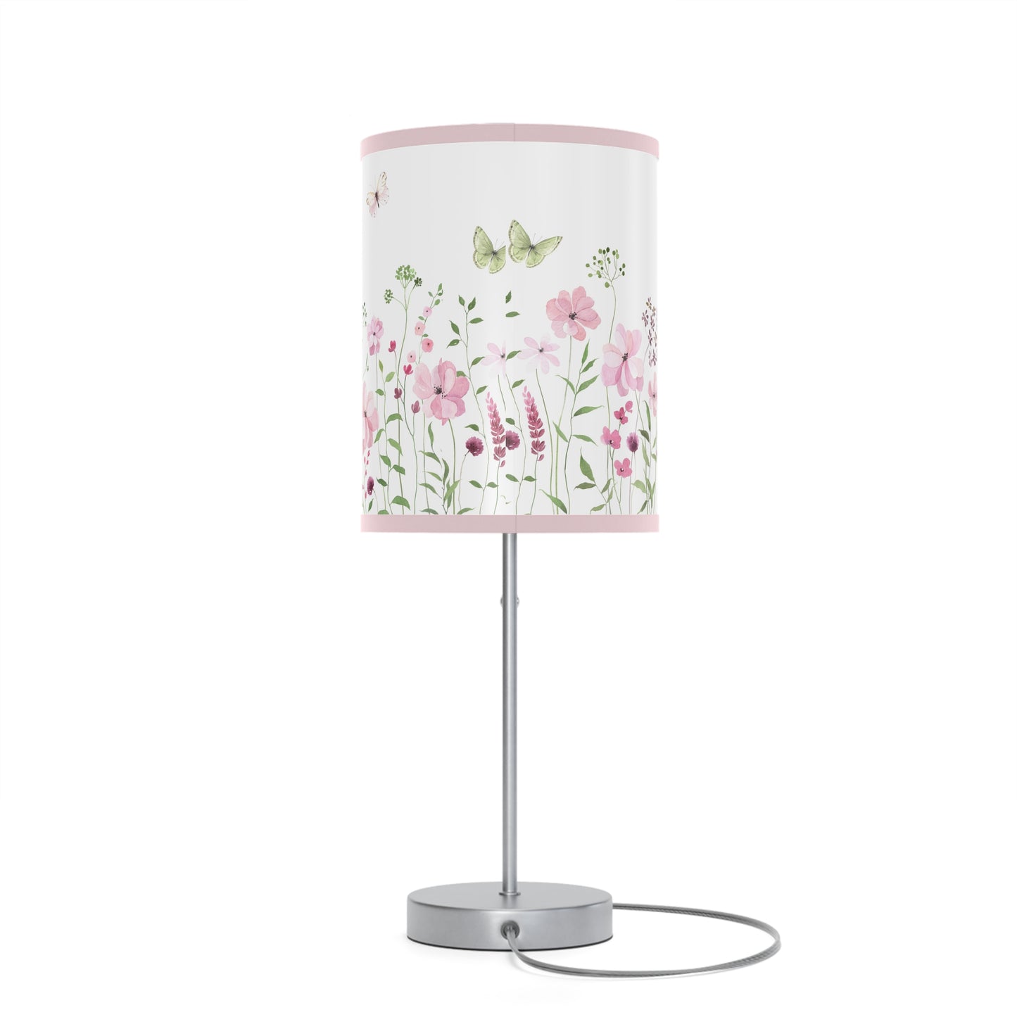 Floral Table Lamp with Butterfly Design – Boho Home Decor Accent Light