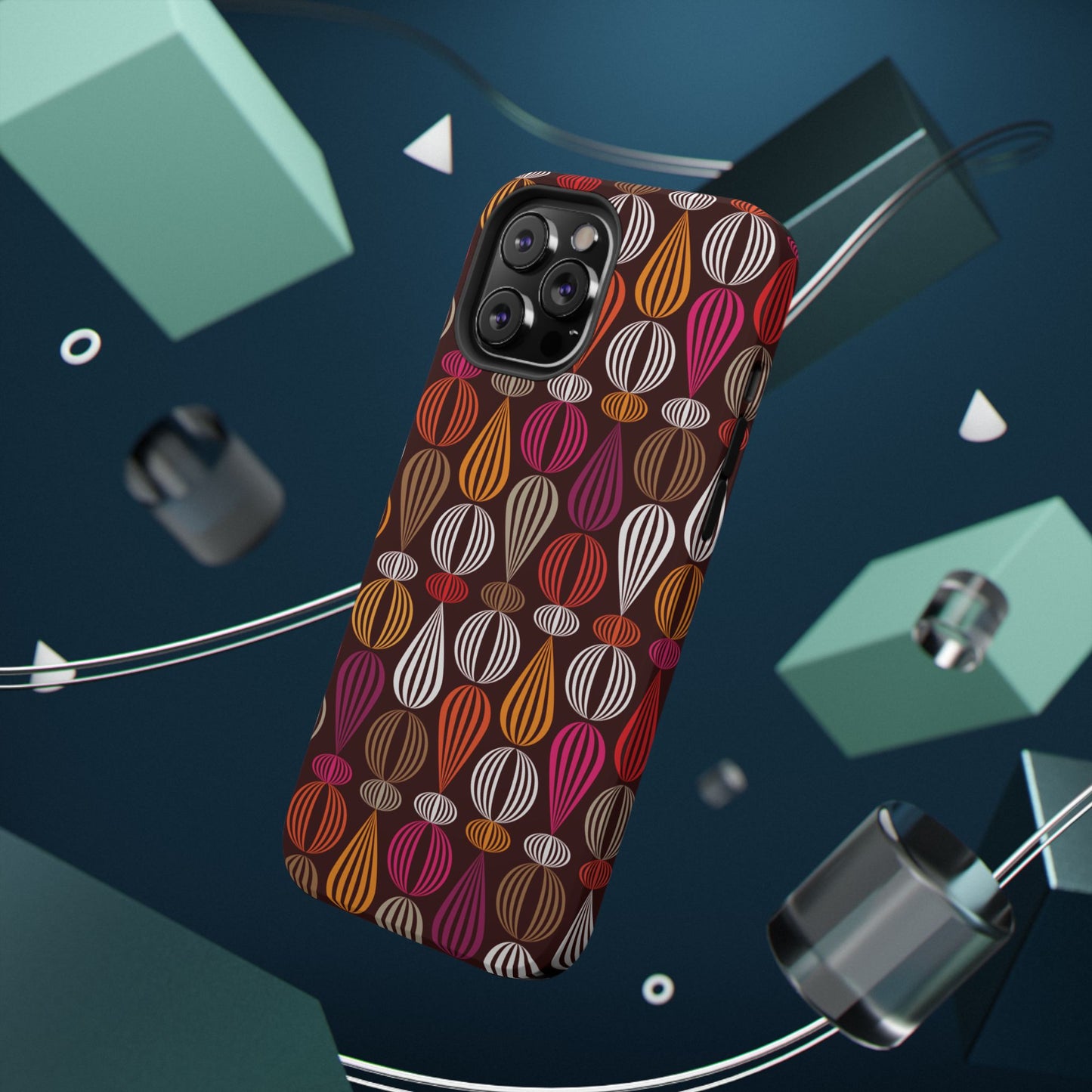 Impact-Resistant Phone Case Floral – Durable Protective Cover, Wireless Charging Compatible, Gift for Tech Lovers