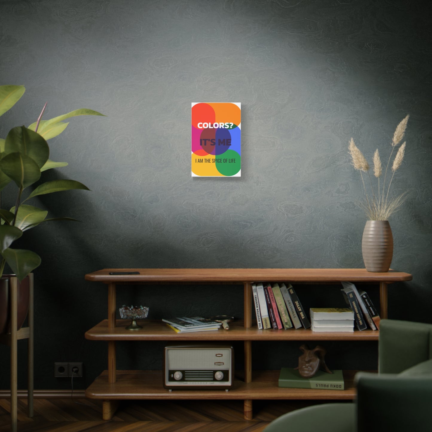 Witty Colorful Wall Decor, Vibrant Canvas Art