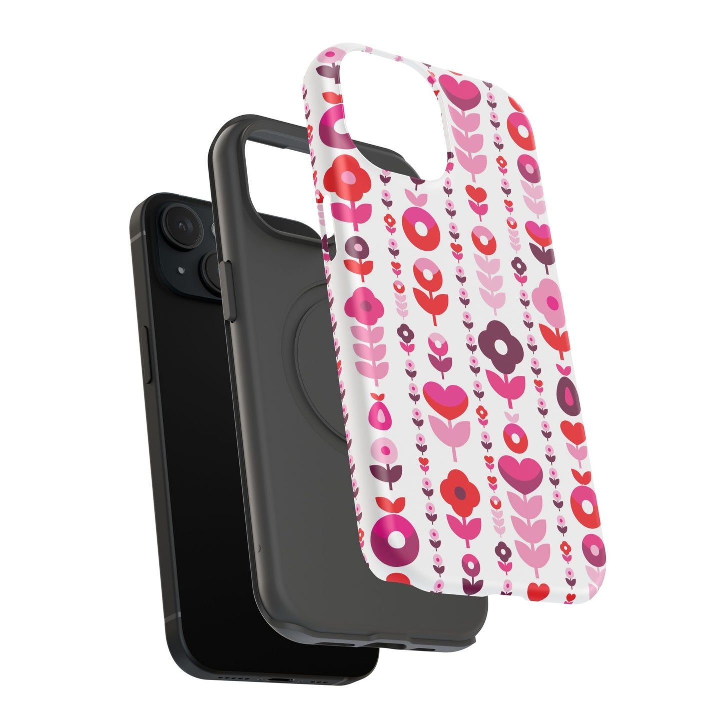 Floral Phone Case for iPhone & Samsung – Colorful Impact-Resistant Cover, Gift for Her