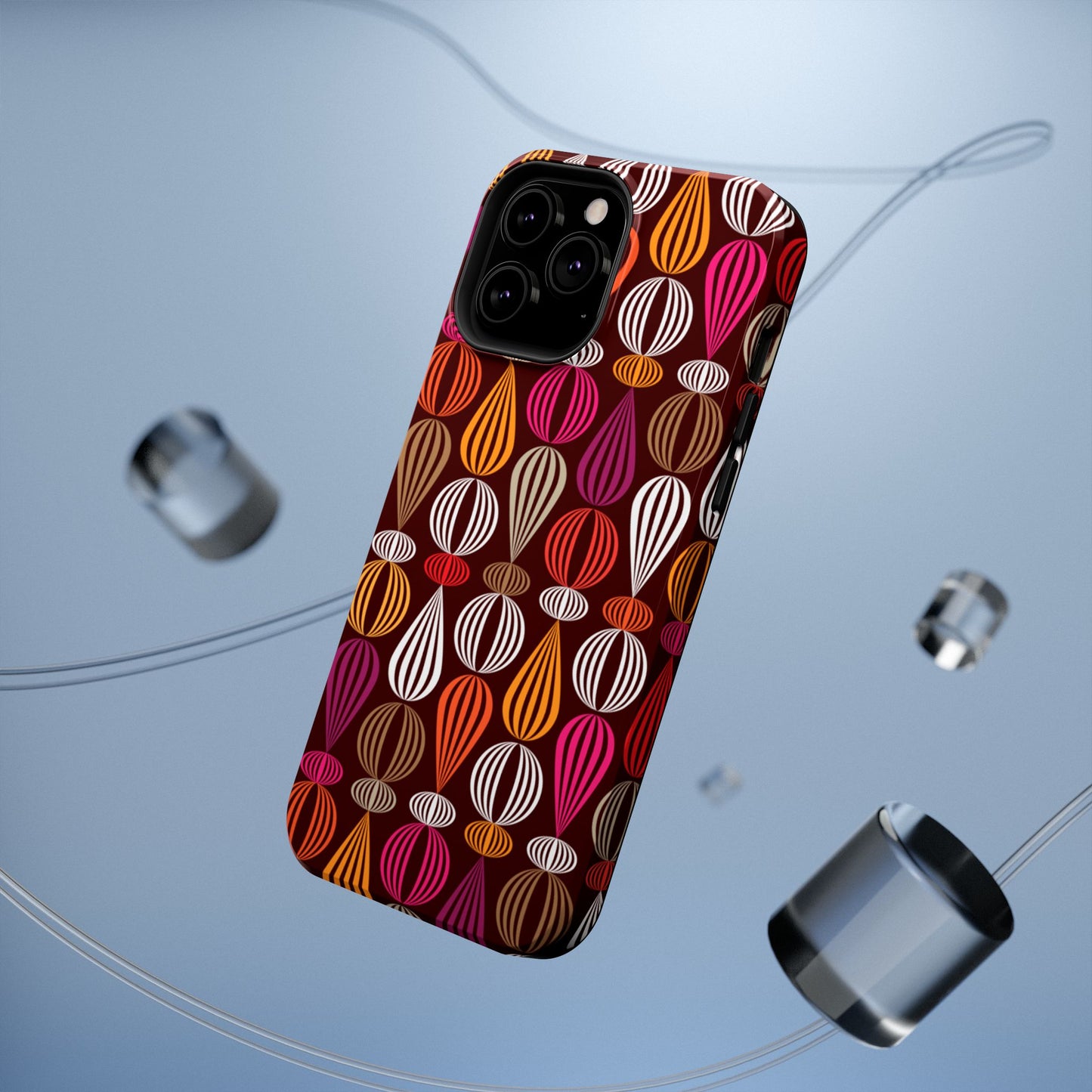 Impact-Resistant Phone Case Floral – Durable Protective Cover, Wireless Charging Compatible, Gift for Tech Lovers