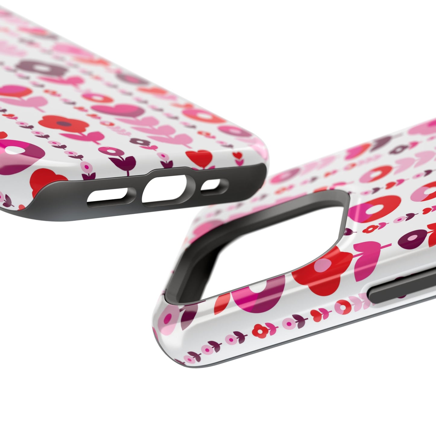 Floral Phone Case for iPhone & Samsung – Colorful Impact-Resistant Cover, Gift for Her